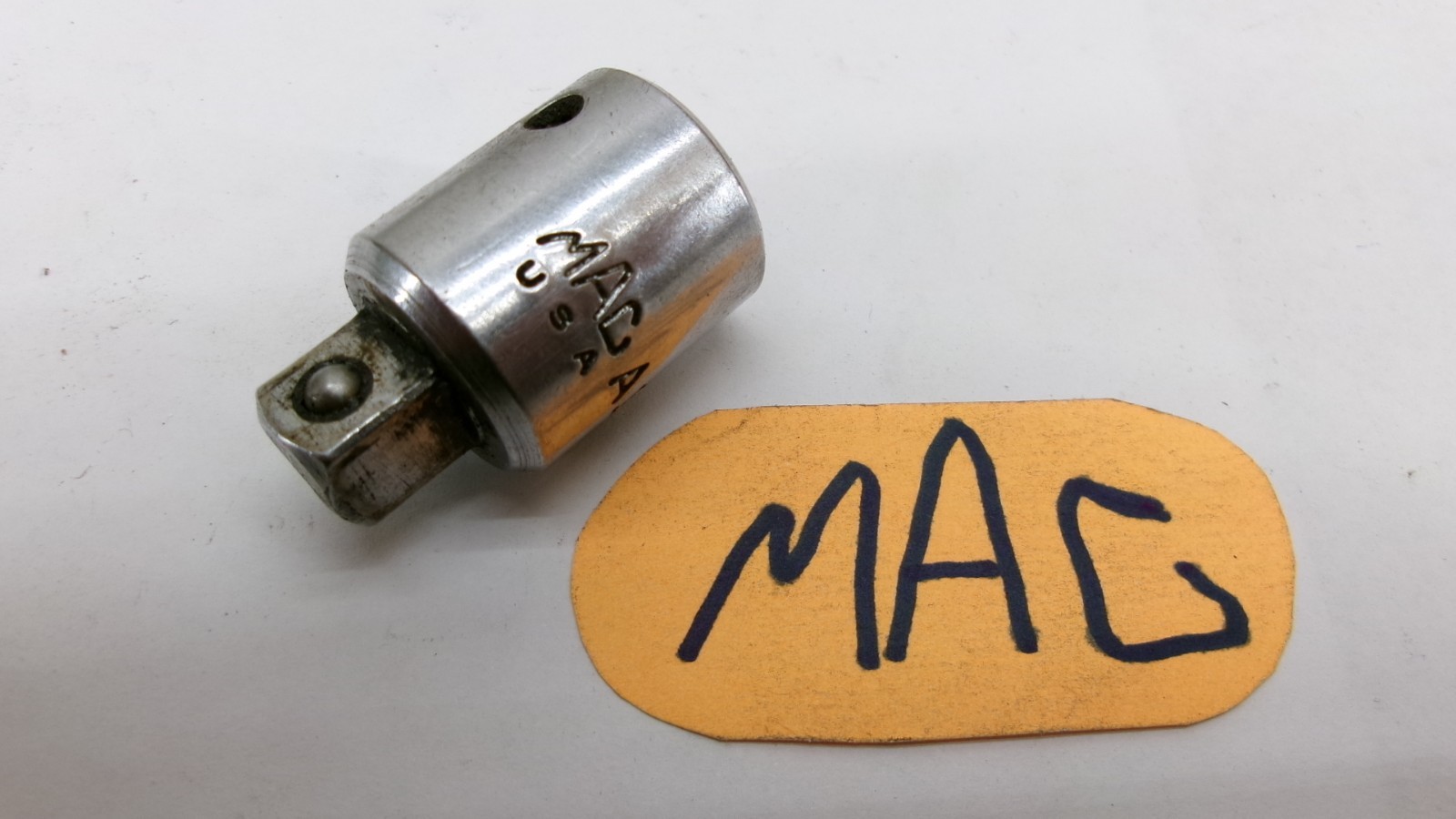 Mac Tools 1/2 to 3/8″MALE Drive Chrome Socket Adaptor A1612 USA Nice!