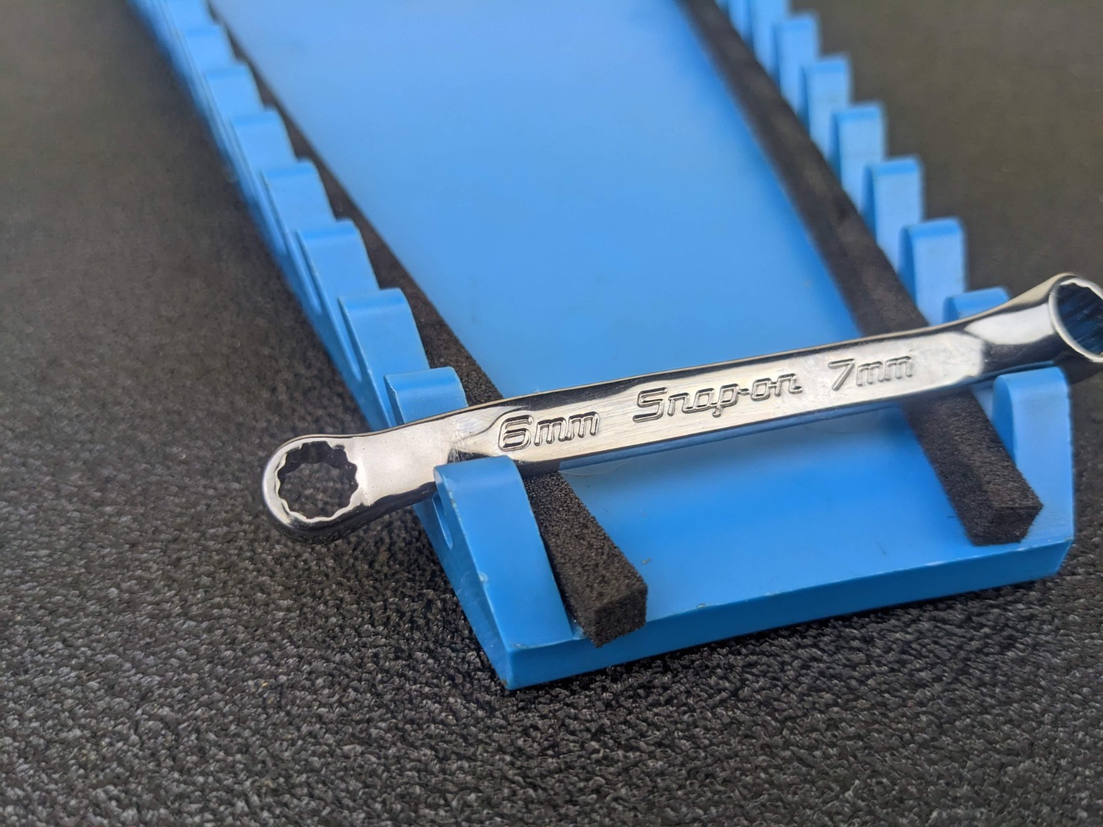 #bk875 Snap On Tools NEW XSM67A 6mm x 7mm Metric Offset 12 Point Box Wrench USA