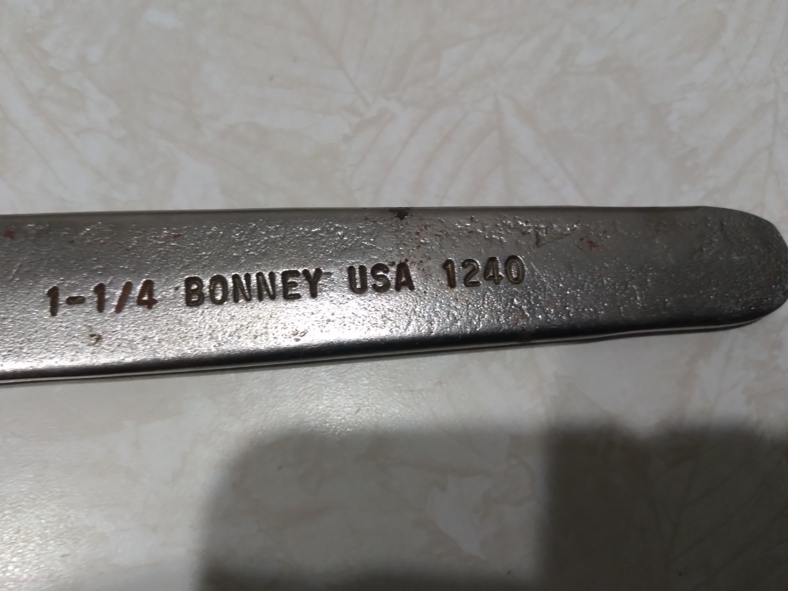 Bonney 1-1/4” Hydraulic & Aircraft Service Wrench 1240 USA
