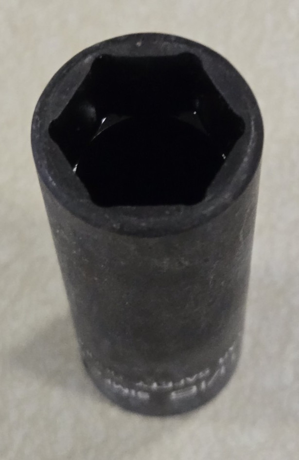 SNAP ON TOOLS 11/16″ ~ 2-1/2″ DEEP IMPACT SOCKET 3/8″ DRIVE 6 POINT # SIMF220