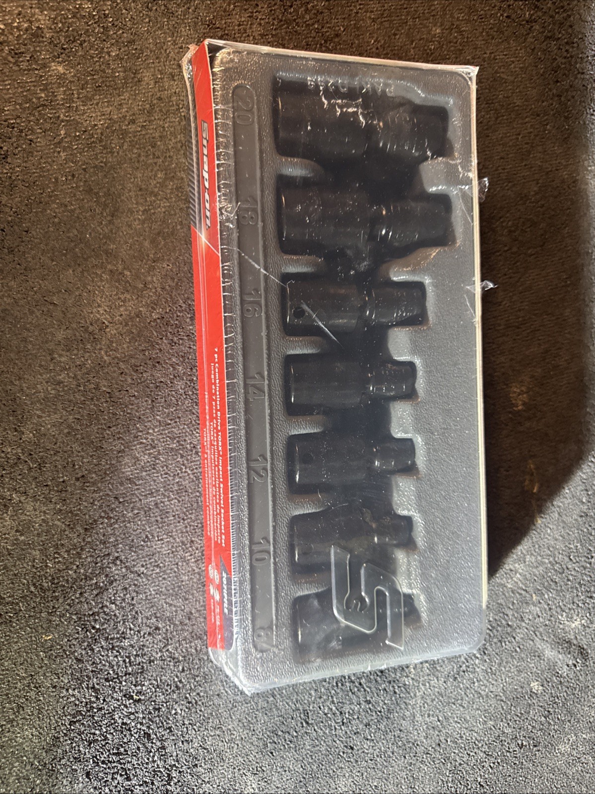 For Snap On Tools 207IPFLE 7pc Combination Dr Torx Impact Swivel Socket Set