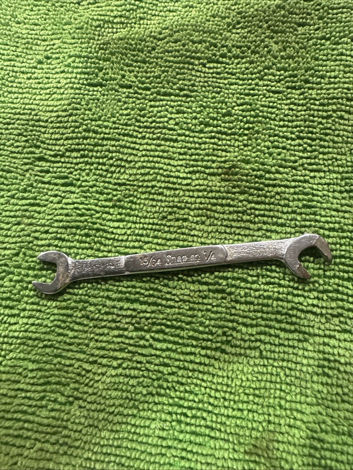 Snap On 15/64″-1/4″ SAE 15°60° Offset Open End Ignition Wrench USA DS1516