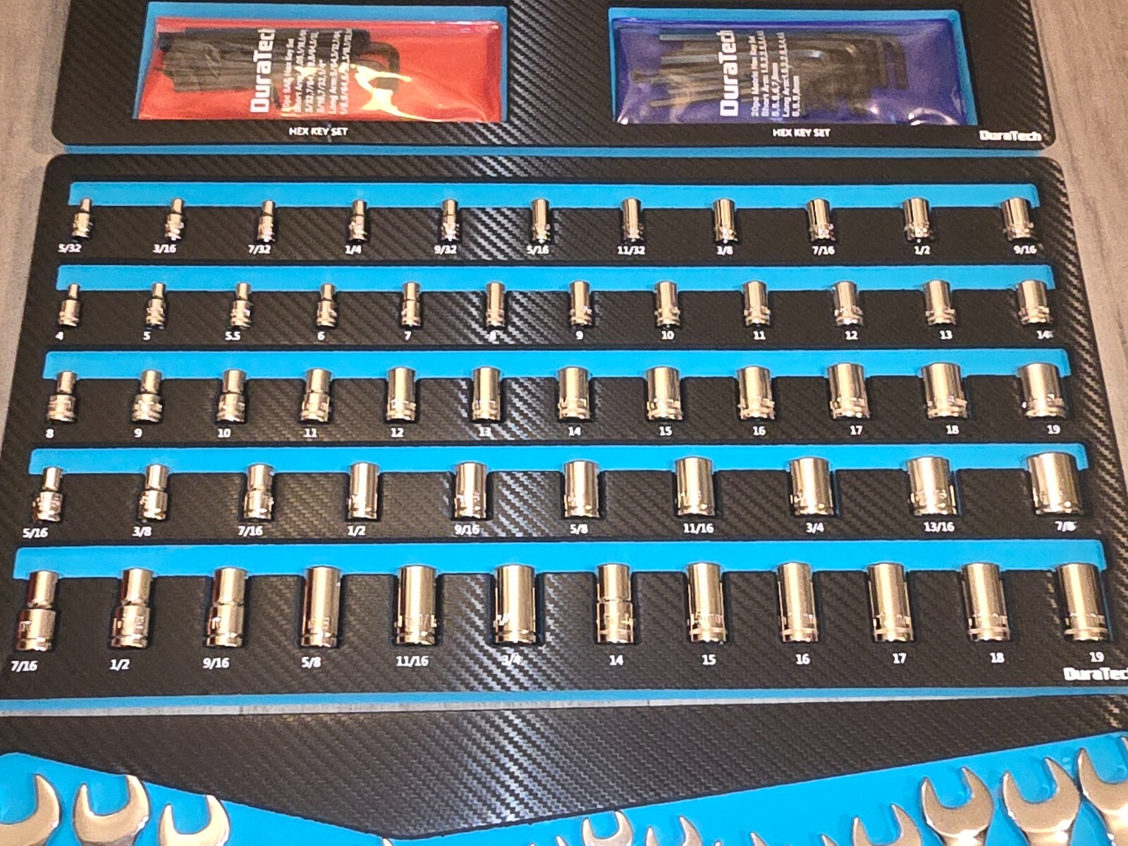 Duratech 149pc Master Socket, Ratchet, Wrench Tool Set in 3 Foam Storage Trays!