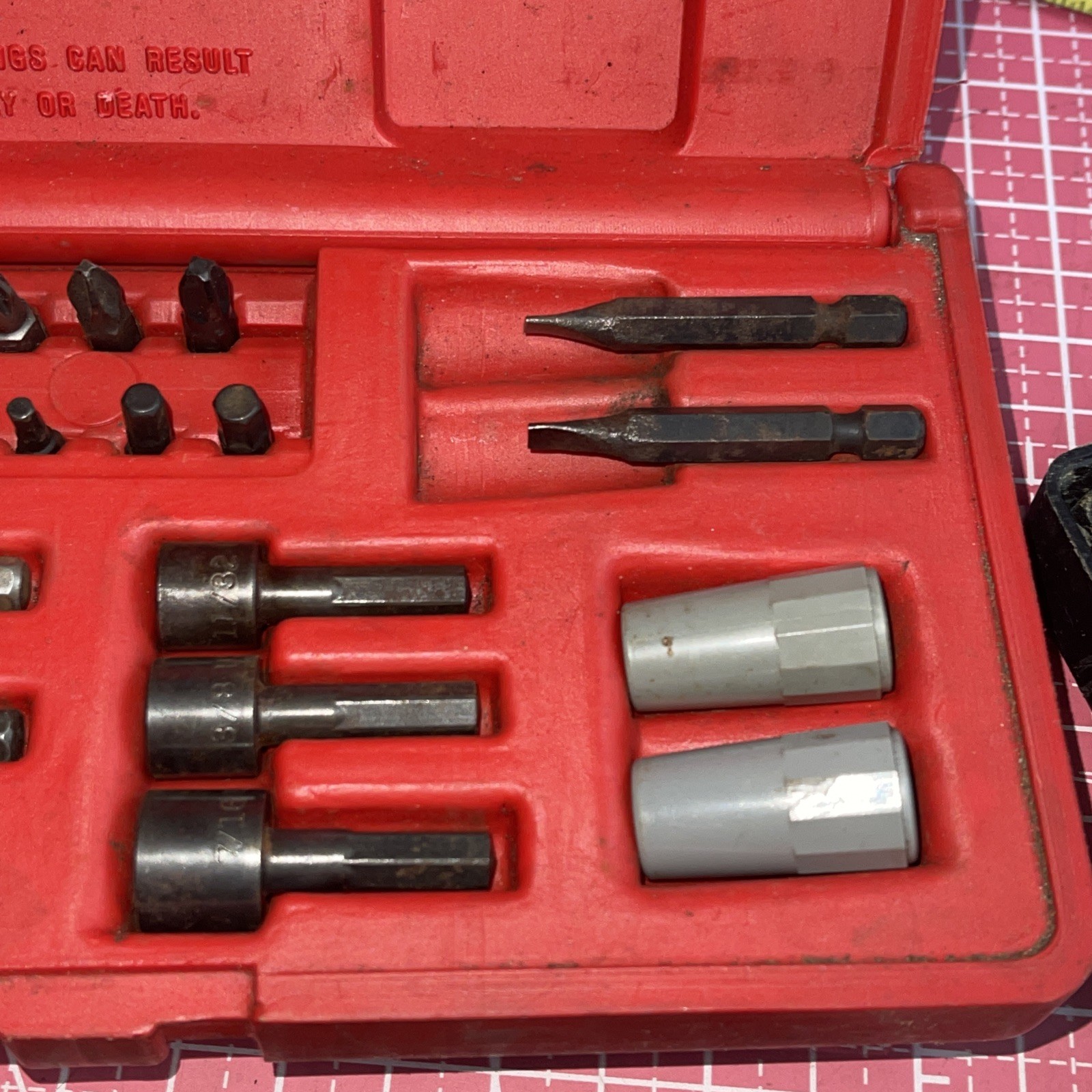 Craftsman USA Power Screwdriver Nutdriver Set Lot 43373 Metric SAE 25654 Vintage
