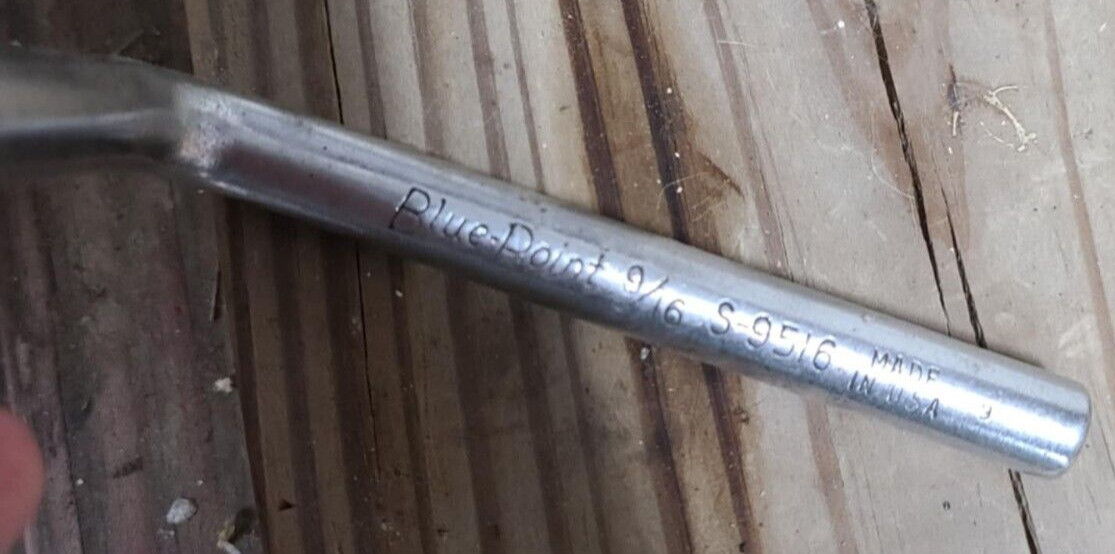 Blue-Point (Snap-On) S-9516 Chevy dash 9/16″ flare nut obstruction wrench USA