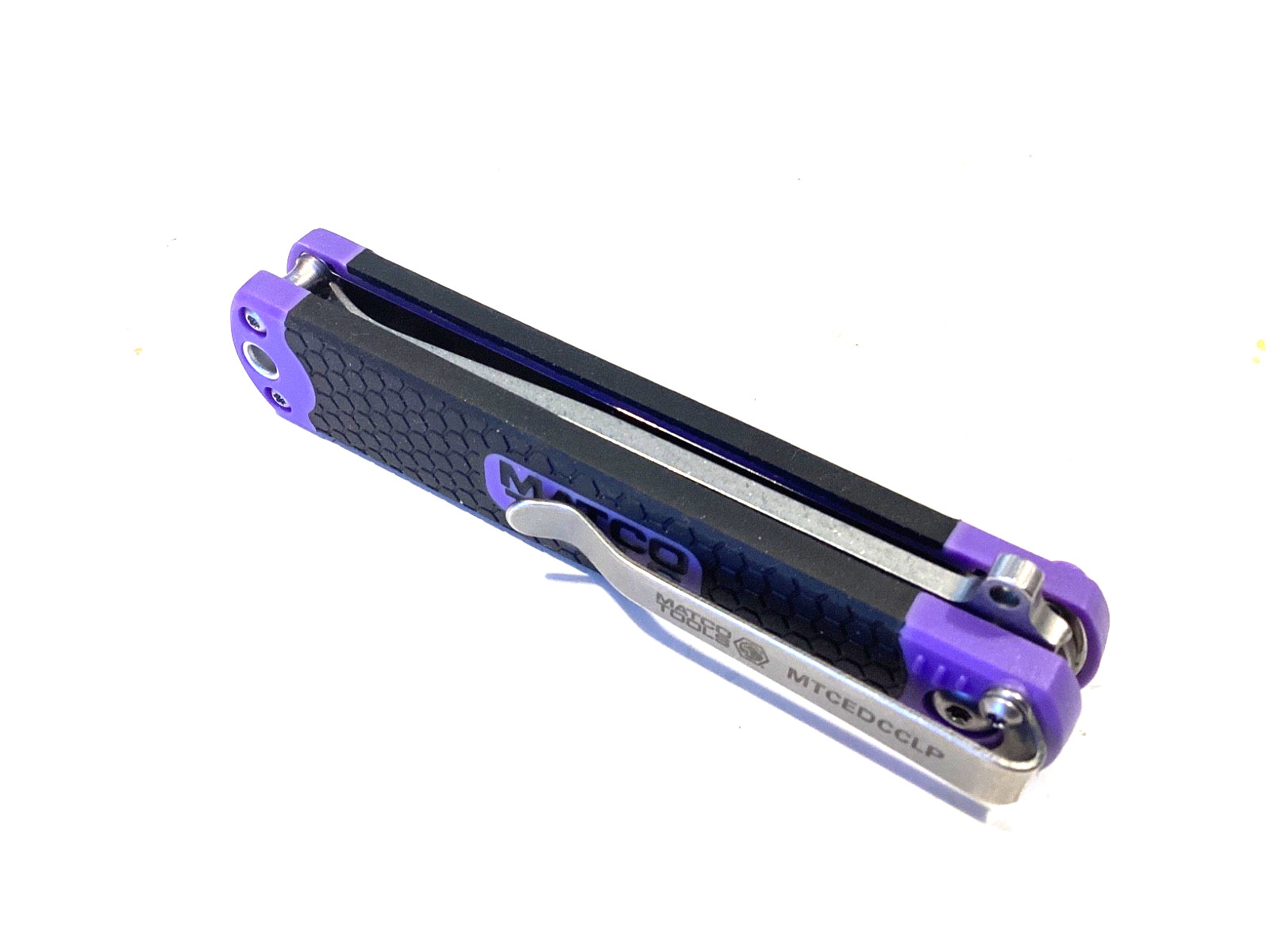 Matco Tools NEW PURPLE Compact Folding Pocket Snap Locking Clip Lifter MTCEDCCLP