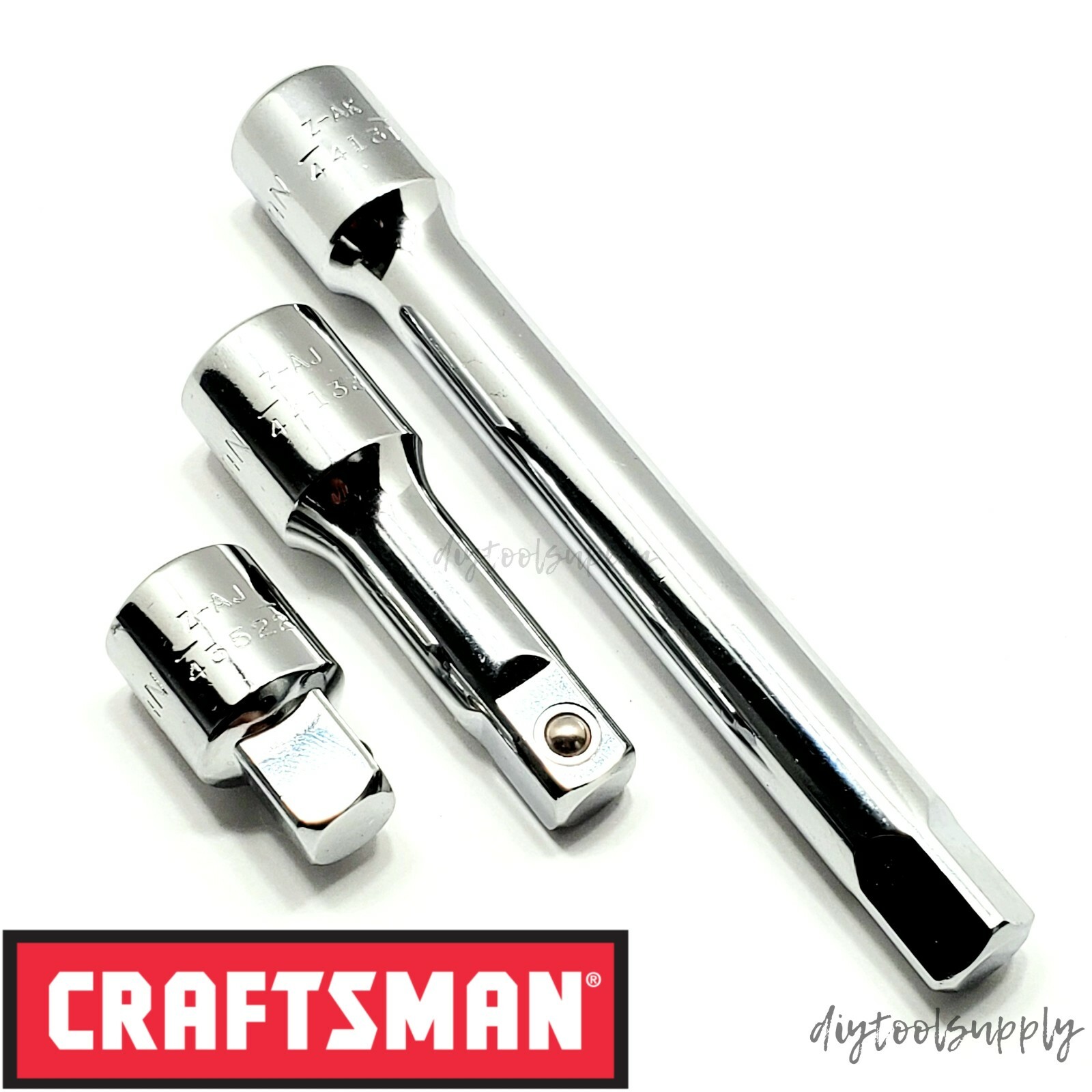 Craftsman 1/2″ Drive Extension Bar Set 3pcs 1.5″, 3″, 6″ lengths