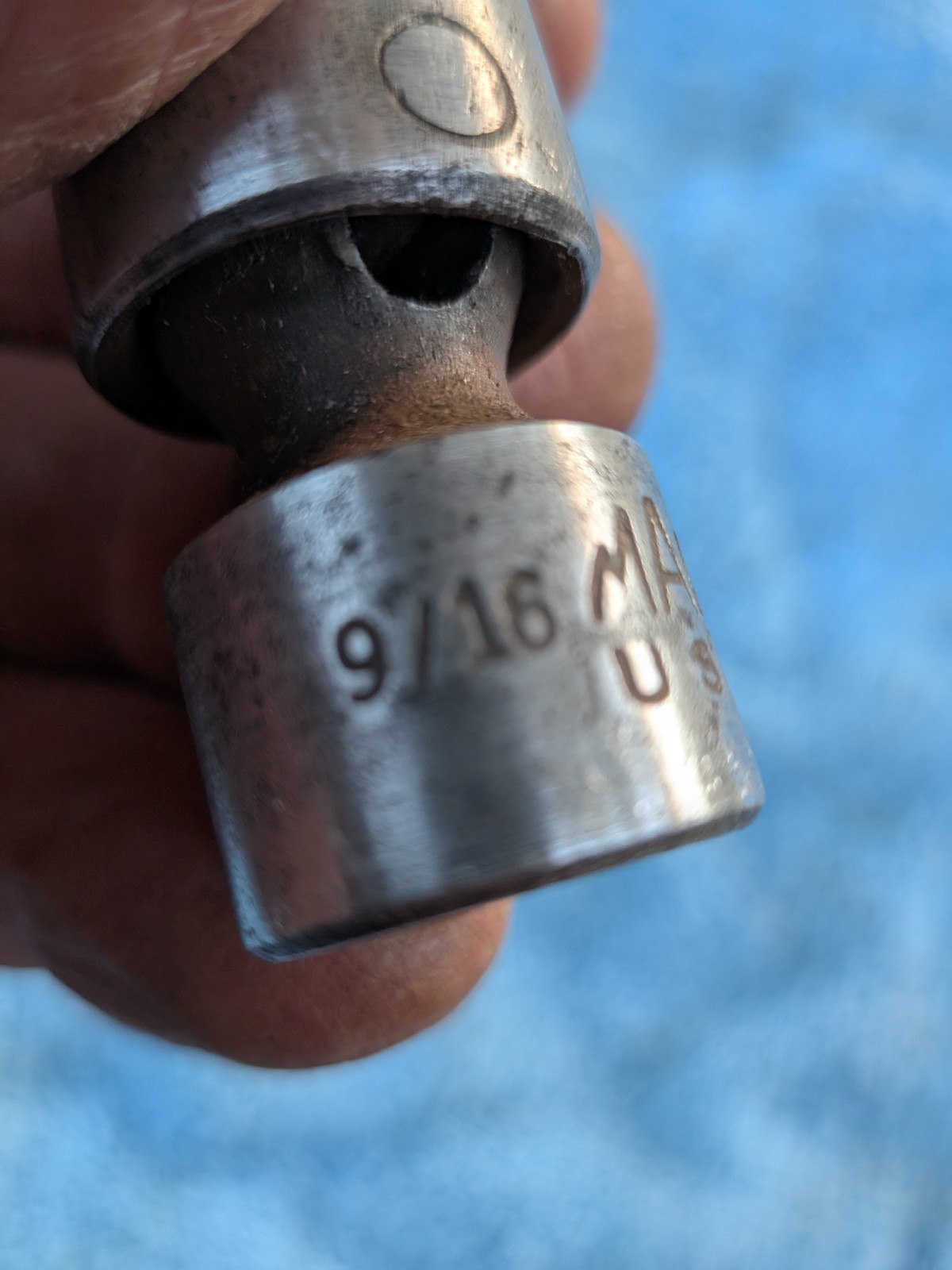 Vintage MAC XUP 186 9/16 Impact Swivel Socket 3/8 Drive 6 point USA