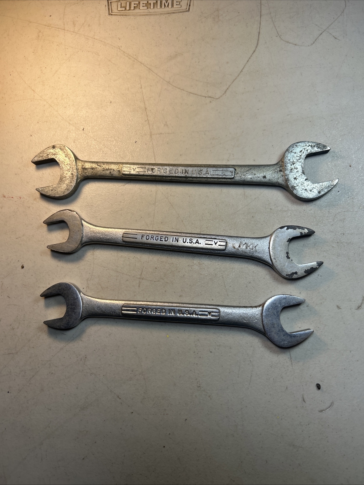 Craftsman =v= Open End Wrenches, (3/4” x 7/8”) (25/32” x 13/16”)(15/16” x 1”)