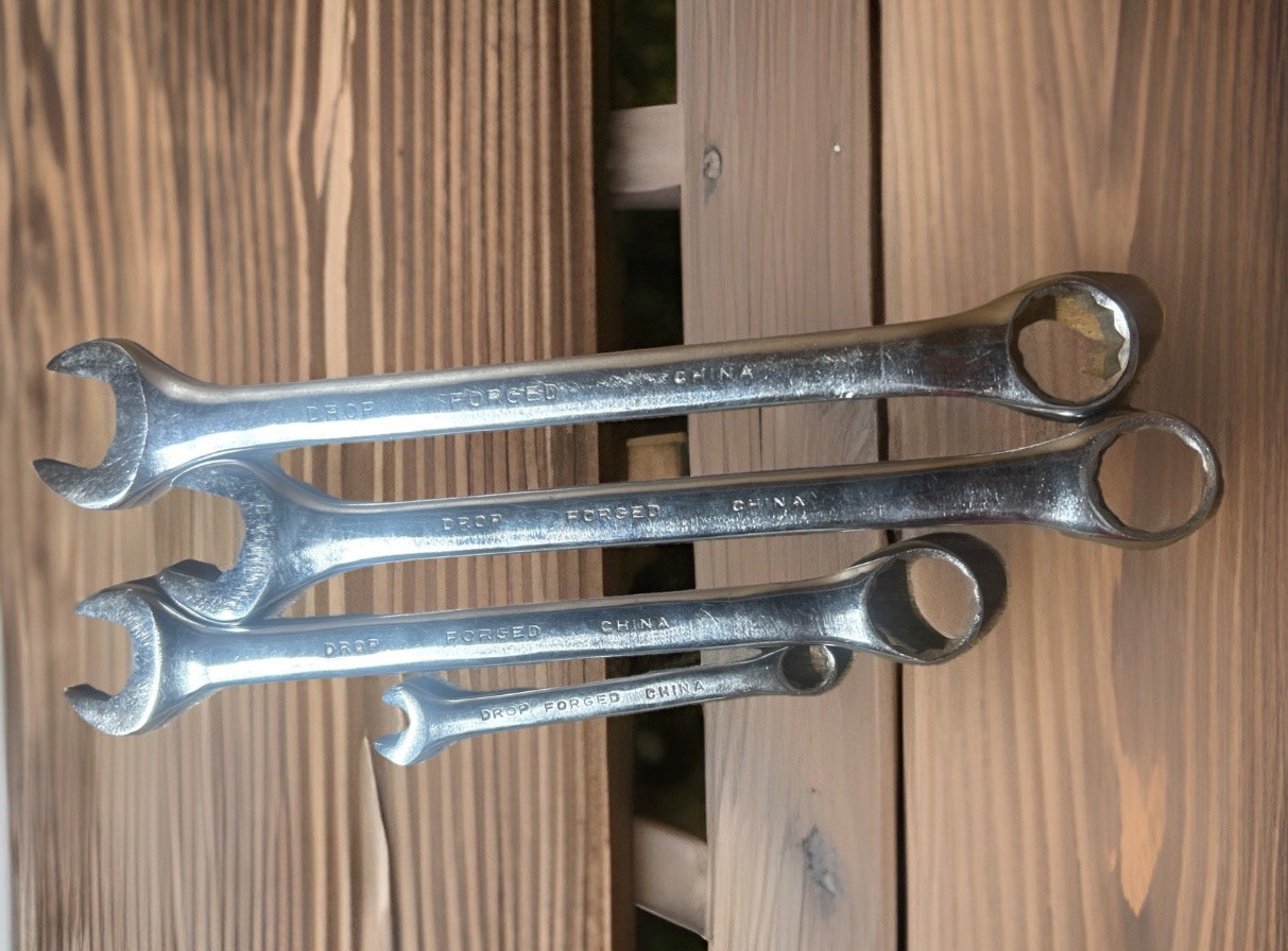 Combination Wrenches By MIT Set Of 4 Metric Size 24, 22, 21 & 10 MM Drop Forged