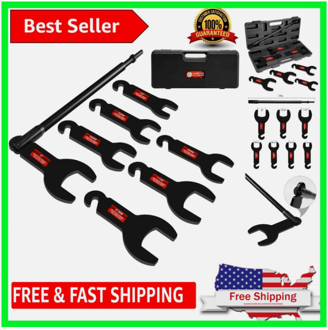 8PCS Pneumatic Fan Clutch Wrench – 43300 Removal Tool Kit, Auto Repair