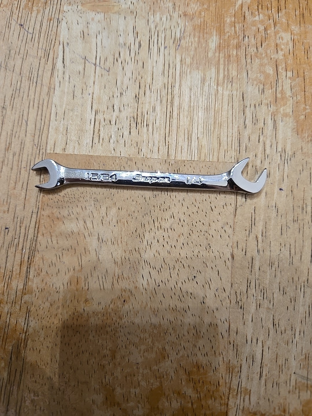 Snap On 15/64″-1/4″ 15°60° Offset Open End Ignition Wrench DS1516A