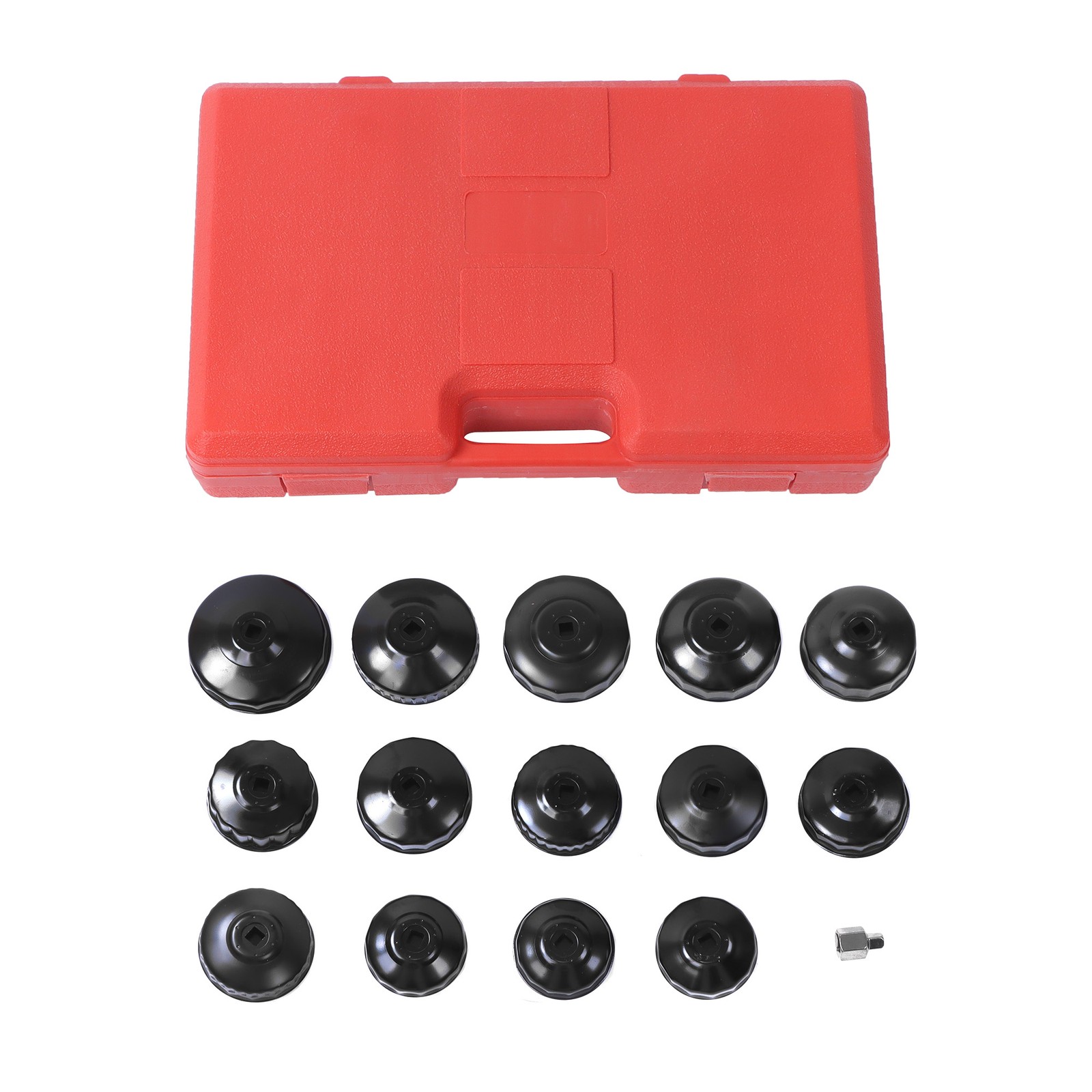 Cup Type Oil Filter Cap Wrench Socket Removal Tool Set 65-14F to 100-15F 14pcs