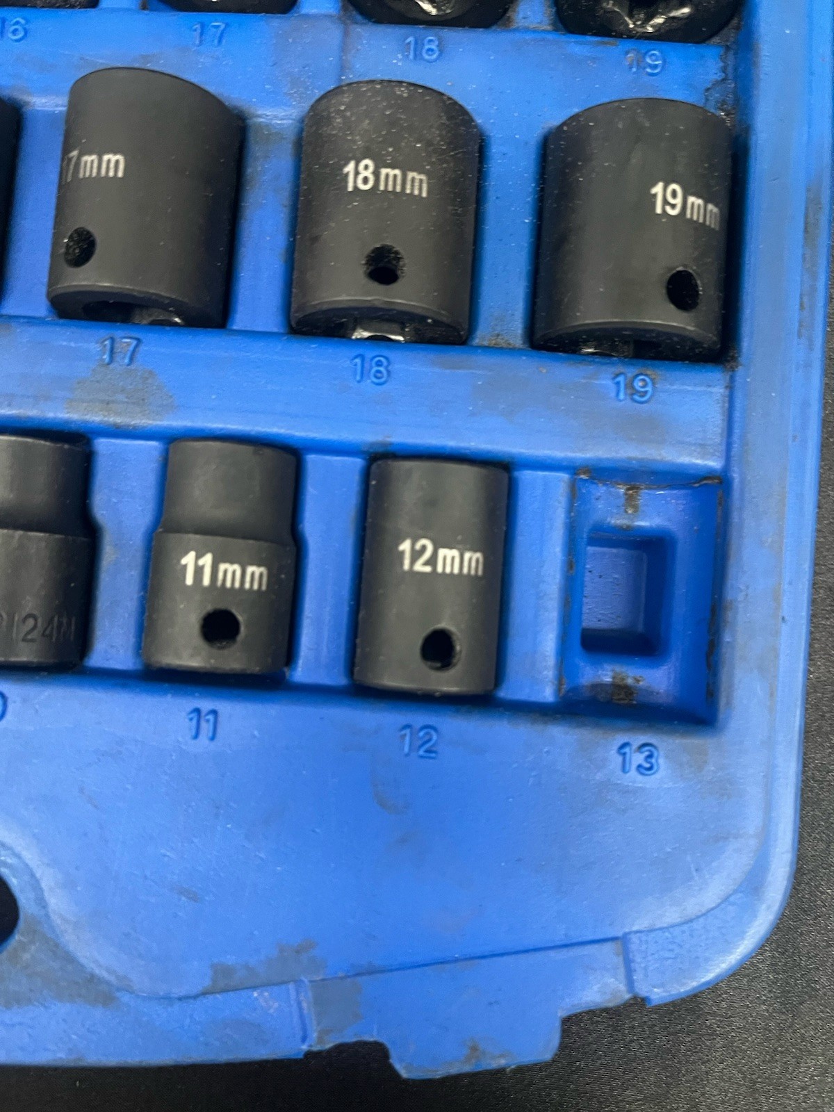 Blue Power Cornwell 3/8 Drive Metric Impact Socket Set CBPI2MKITA MISSING 13mm