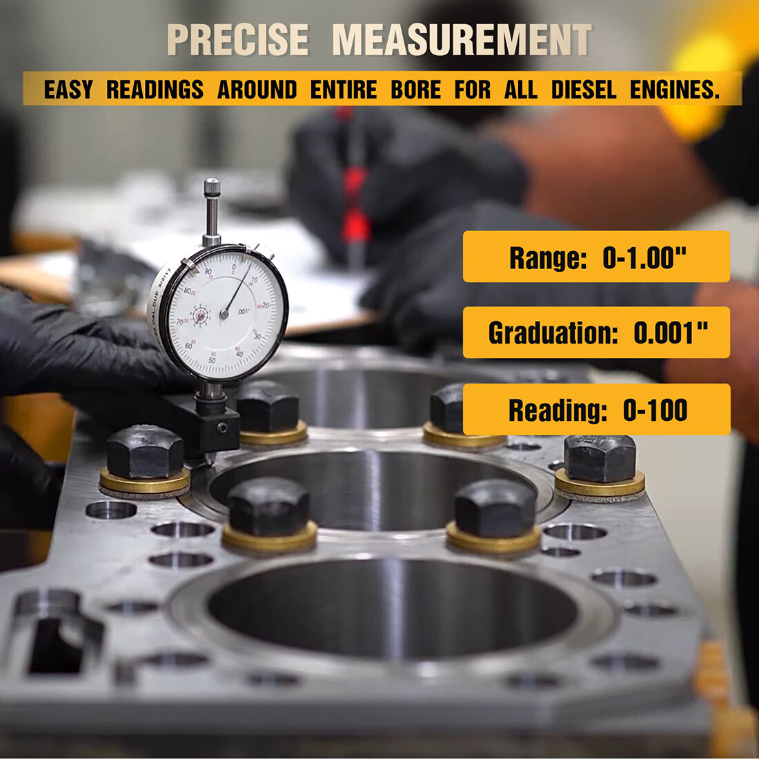 6434 Sleeve Height Counter Bore Gauge for All Diesel Cylinder Bore Gauge 0-1.00″
