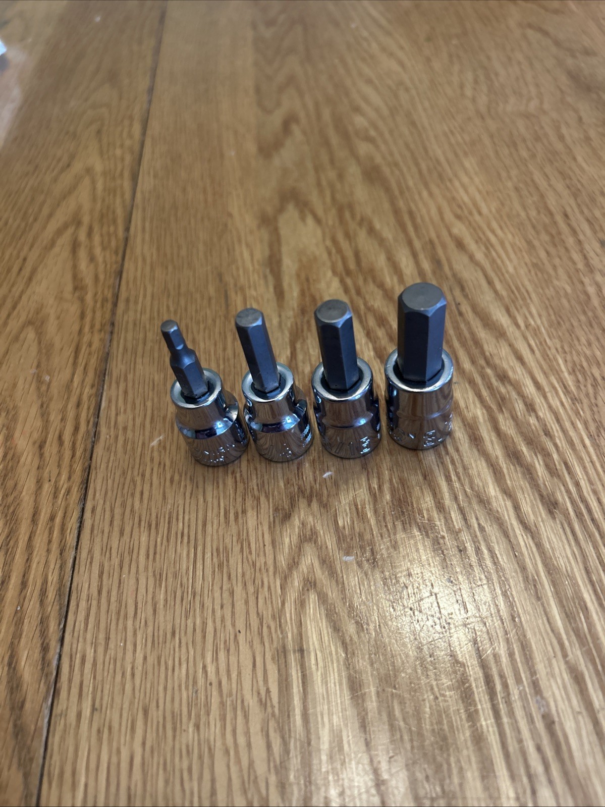 CRAFTSMAN – Lot Of 4 Hex Socket Drivers , 3/8″Drive (5/32”, 1/4”, 5/16”, 3/8”)