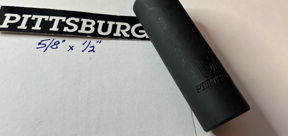 Pittsburgh 5/8″ x 1/2″ Deep Impact Socket – 6 Pt – Free USA Shipping