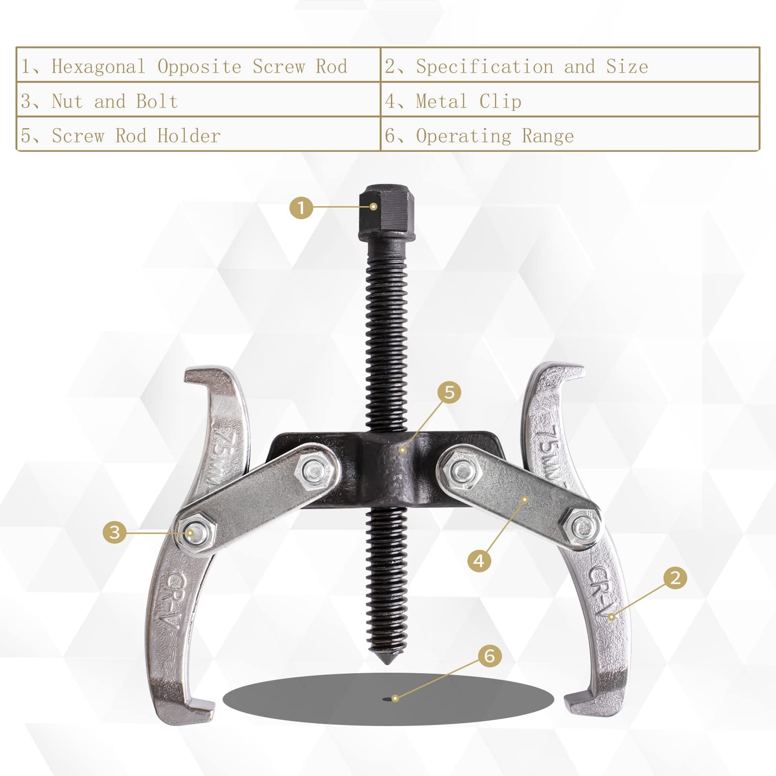 Gear Hub Pulley Puller Bearing Separator 2 And 3 Legged 3 4 6 8 Gear Puller