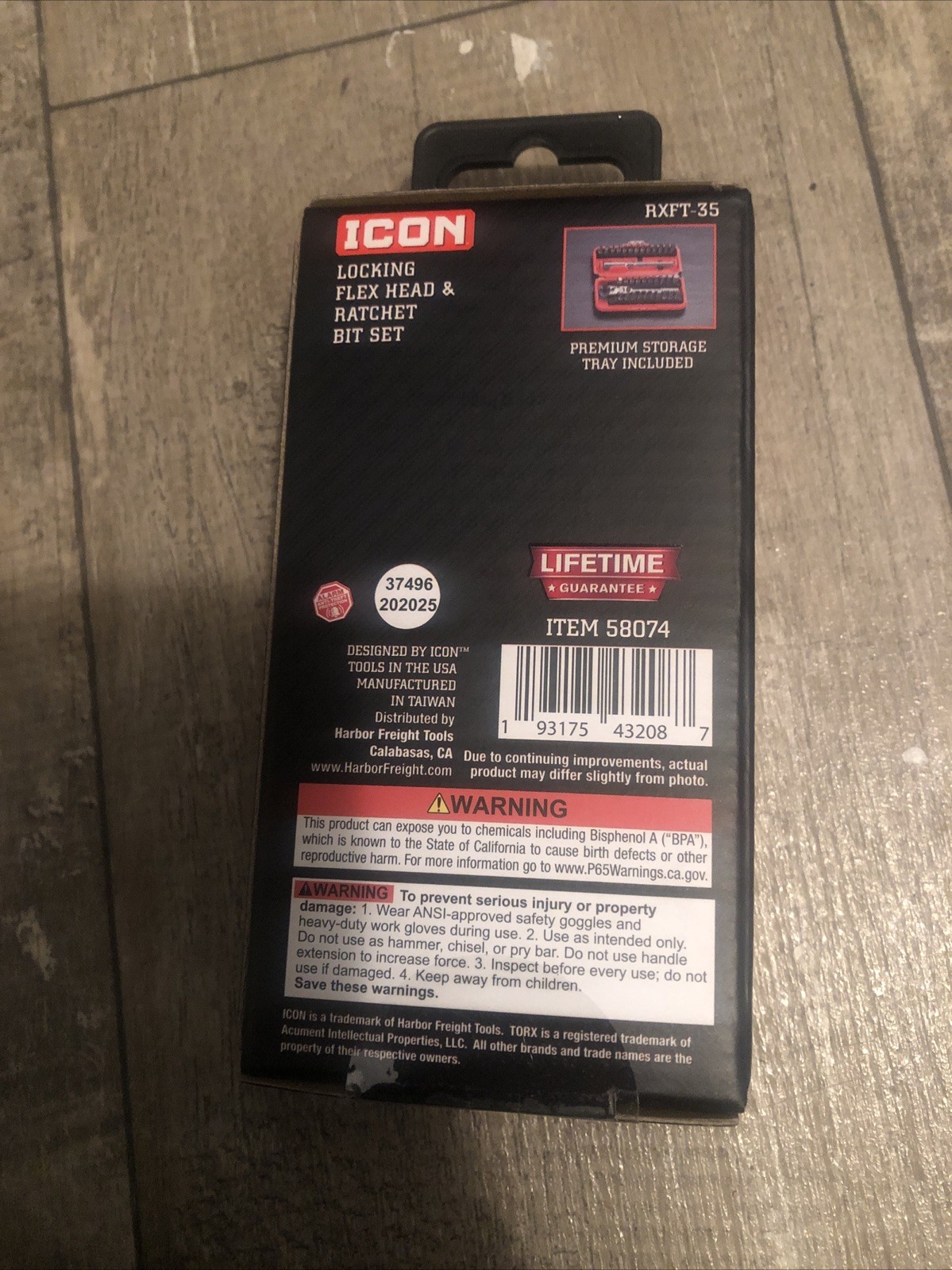ICON Locking Flex Head Ratchet and Bit Set, 35 Piece NEW / Ships Fast!