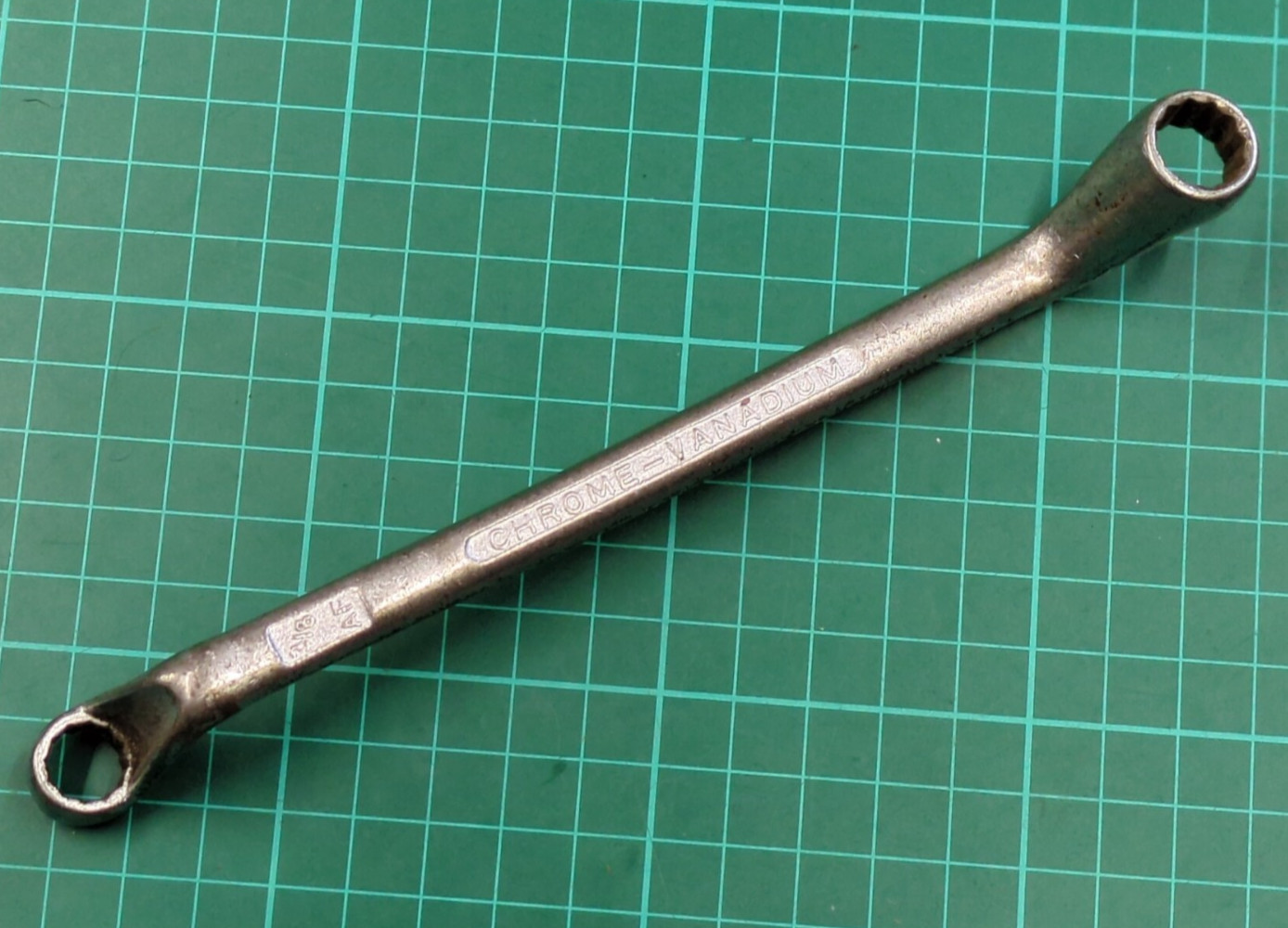 Elora No110, 3/8″ x 7/16″ AF Chrome Vanadium, Offset Ring Spanner, West Germany