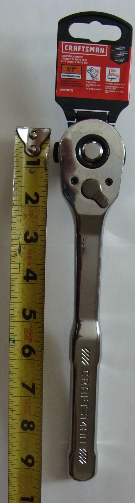 NEW Craftsman 90-Tooth Low Profile 1/2 in. Drive Ratchet Quick Release CMMT86723