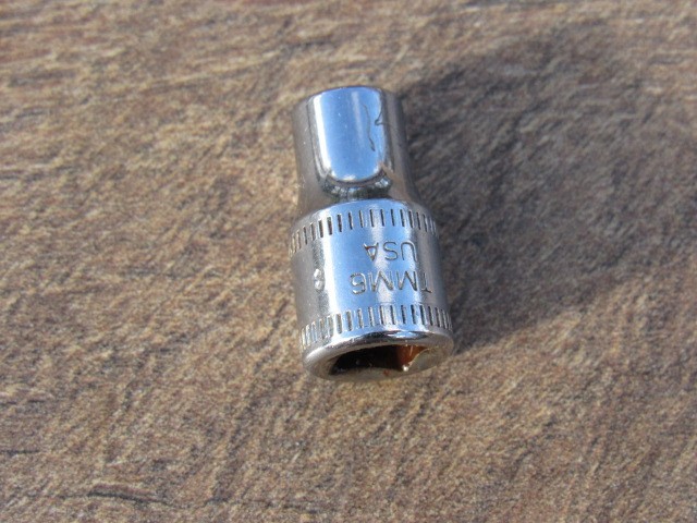 SNAP ON 6MM TMM6 1/4″ DRIVE METRIC 6 PT SHALLOW CHROME SOCKET 6 MM TMM ID MARK