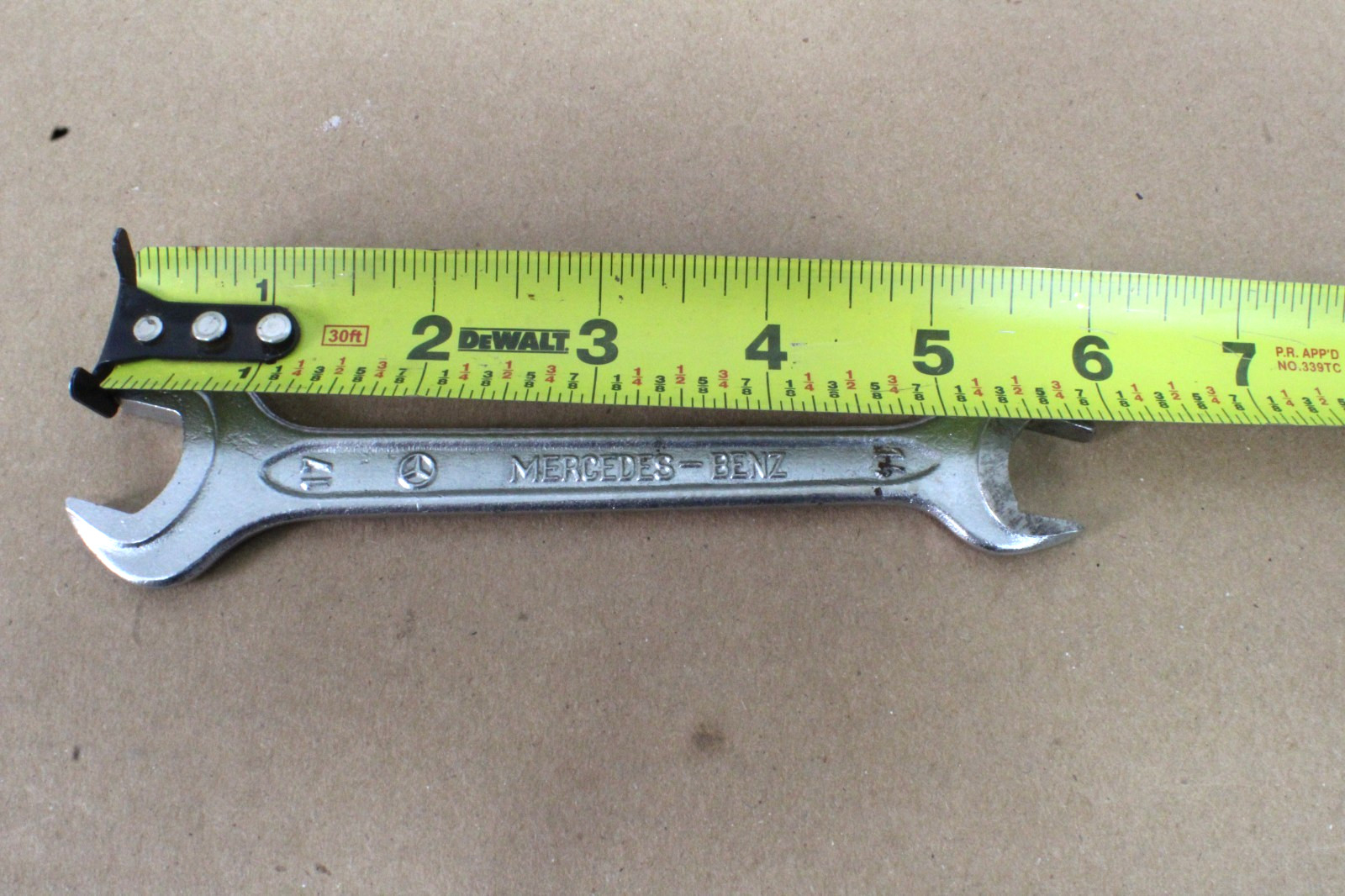 BMW Heyco 350 19mm-17mm & 17mm-14mm West Germany Open End Wrench Chrom-Vanadium