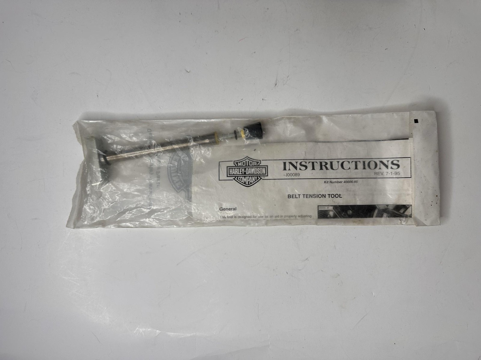 Harley-Davidson 40006-85 Secondary Belt Tension Tester Gauge Tool Motorcycle USA