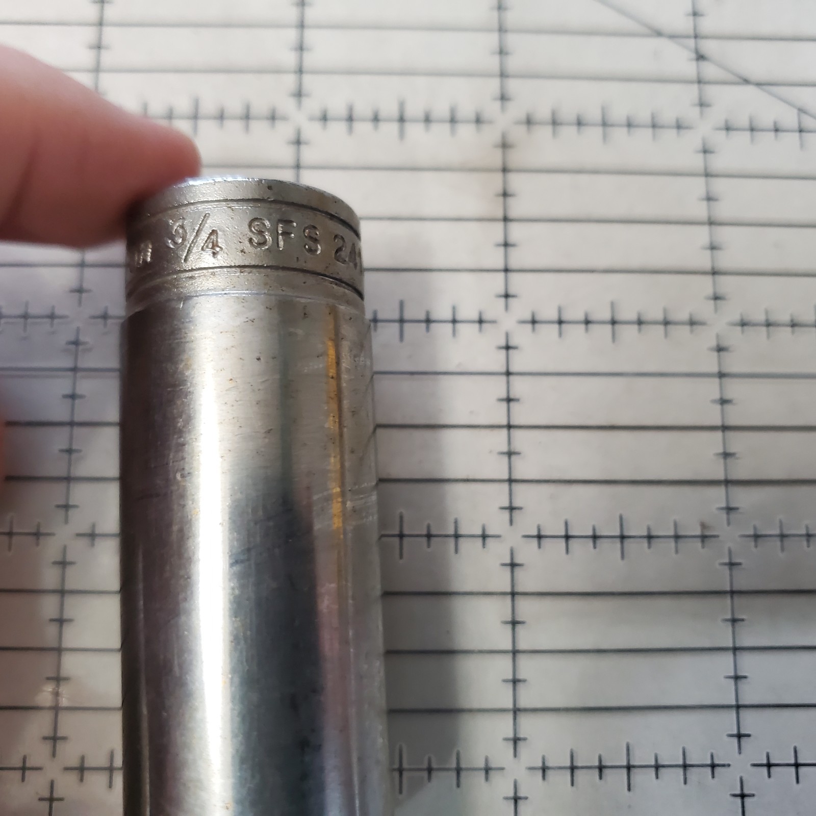 SNAP-ON TOOLS 3/8″ DRIVE 3/4″ DEEP 6 POINT SOCKET – MADE IN USA – SAE – SFS241