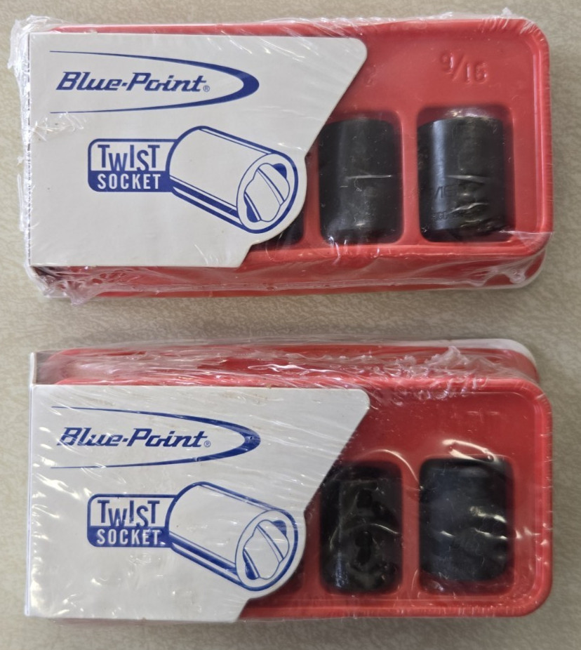 Blue Point by Snap-on Twist Socket Impact Extractor SAE & Metric 5 pc ea Sets
