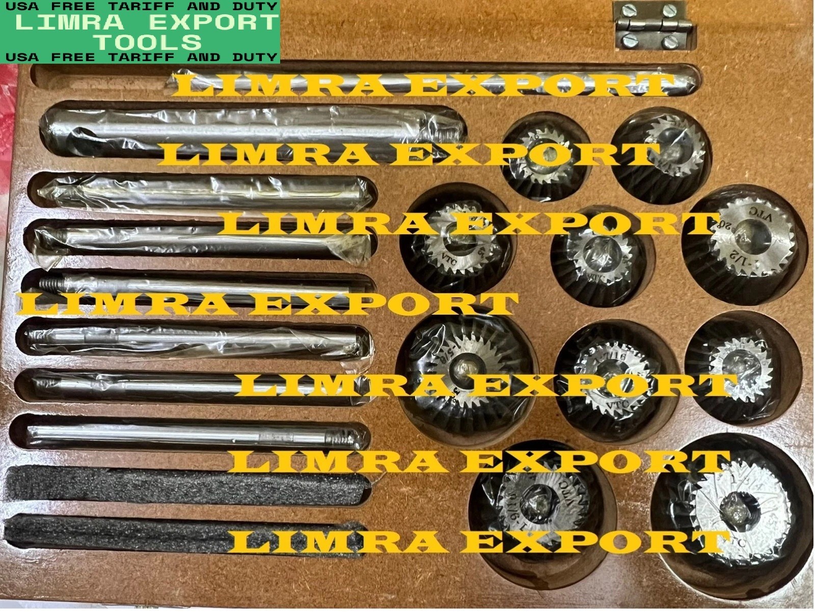 AUTOMOTIVE INDUSTRIAL TOOL HEAVY DUTY VALVE SEAT & FACE CUTTER SET 10 PCS