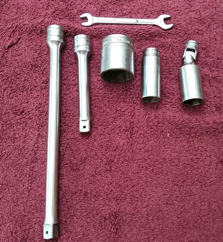 6 Snap-On Set, SX5 & SX10 3/4″ SFS-241, 1 1/4″ SW-401, VS1214, 13/16″ Swival CFU