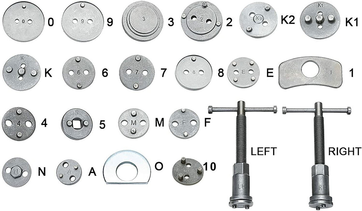 22PCS Disc Brake Caliper Adjustment Tools Brake Pad Removal Car Accessories Kit