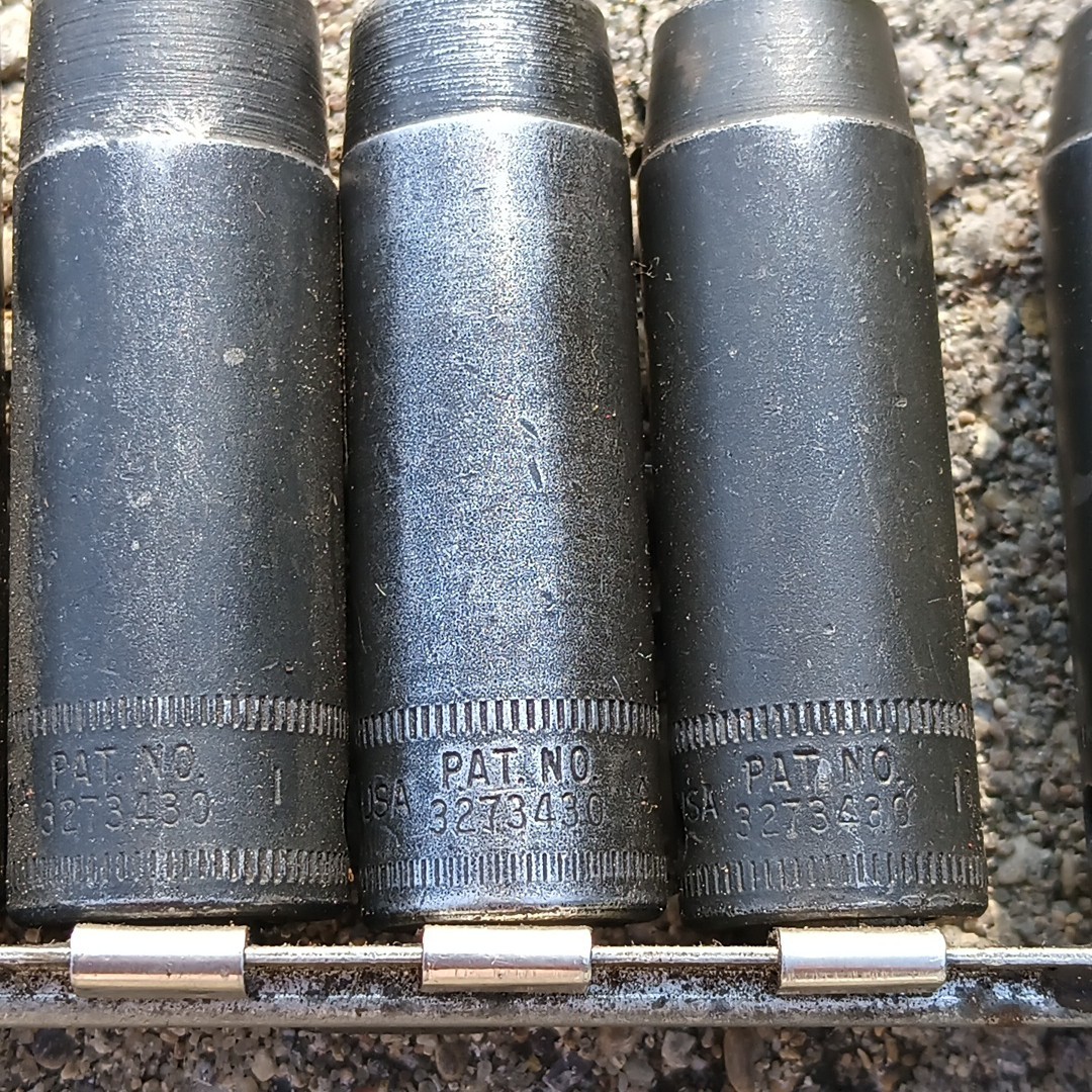 Snap-On SIMFM Set 3/8″ Drive Metric Deep 6 Point Impact Socket 8mm – 19mm Rail
