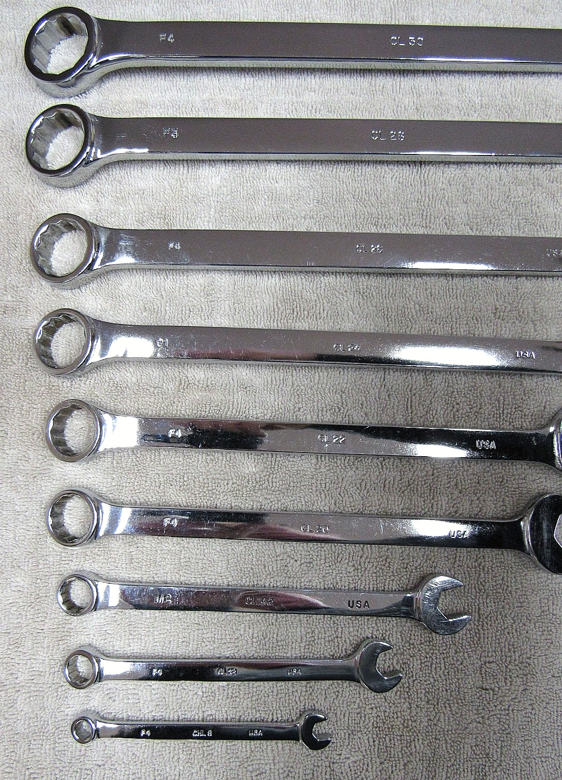 MAC TOOLS 9x LOT SAE COMBINATION WRENCH 1/4” – 15/16″ GOOD CONDITION