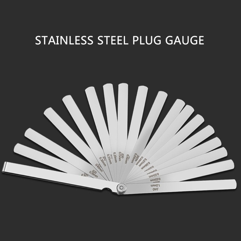 Stainless Steel Feelers Gauges Set Measuring Tool for Engineering Woodworking