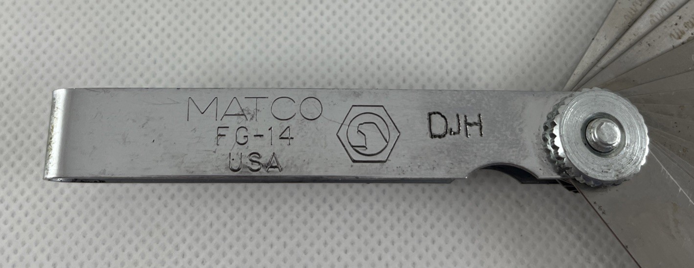 Matco Tools FG-14 General Purpose Go-No-Go Feeler Gauges
