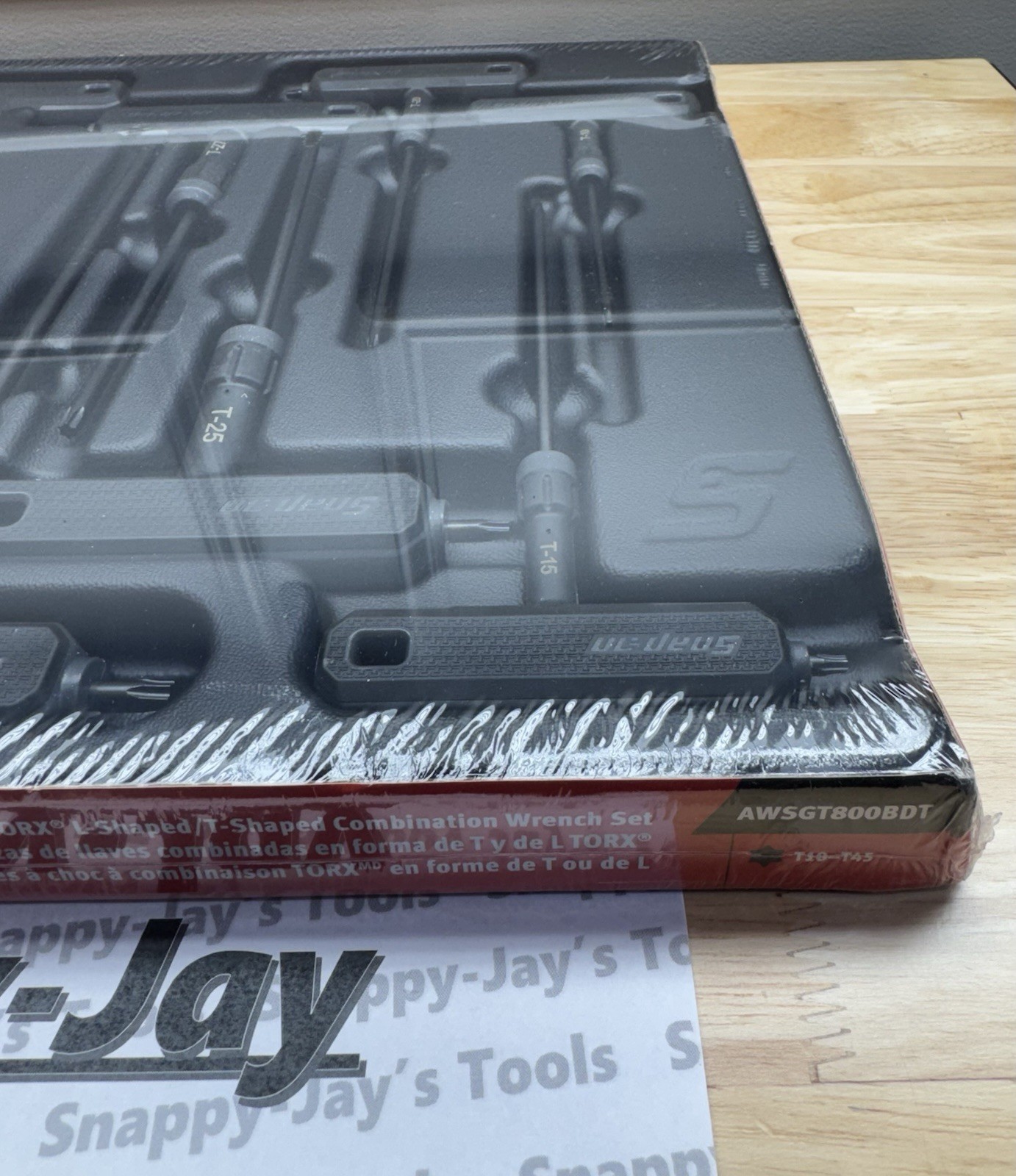 Snap-on Tools GREY 8pc TORX L-Shaped/T-Shaped Combination Wrench Set AWSGT800BDT
