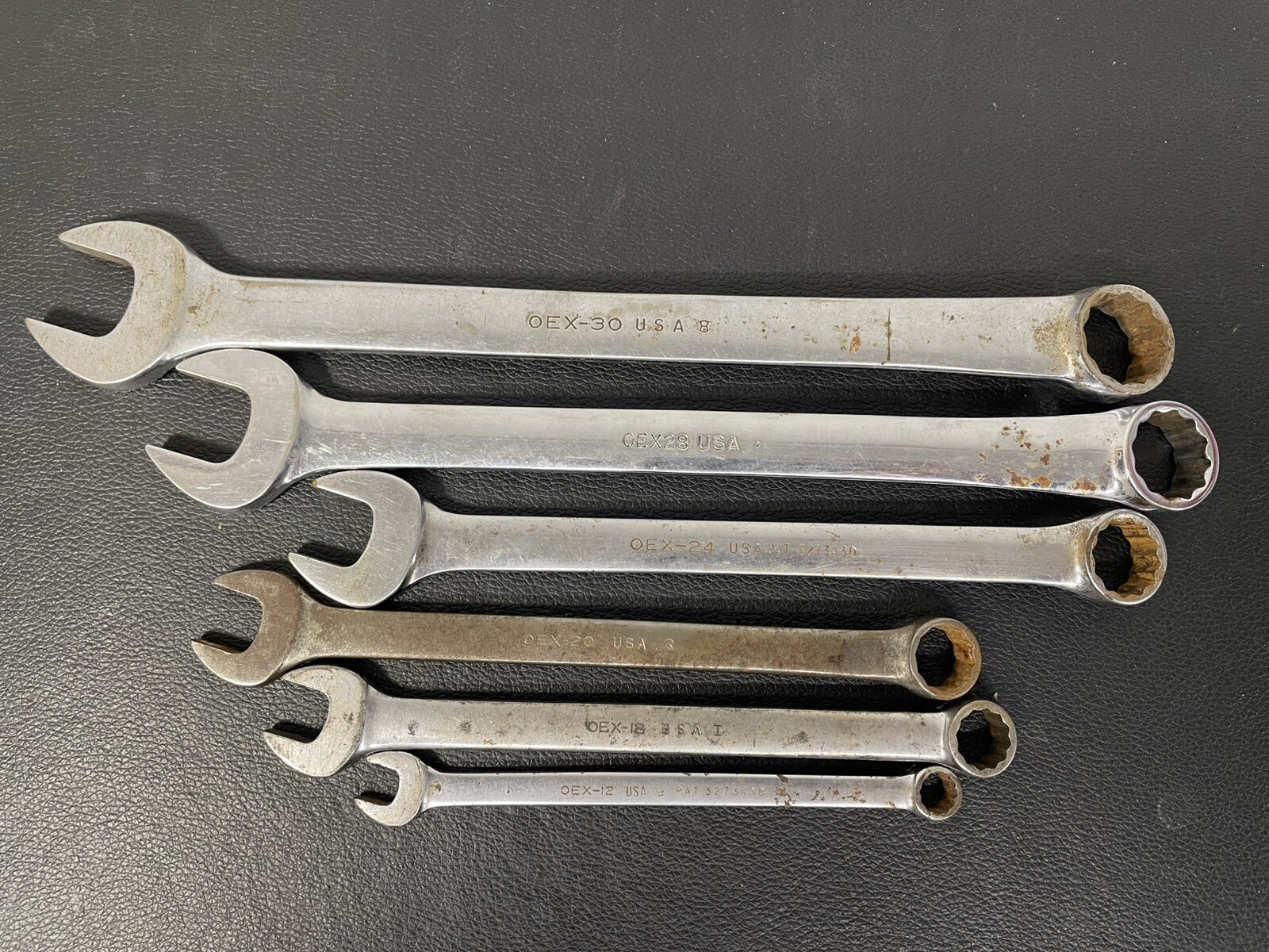 Snap On Combination Wrench Set SAE 6 pc 3/8 to 15/16 inch