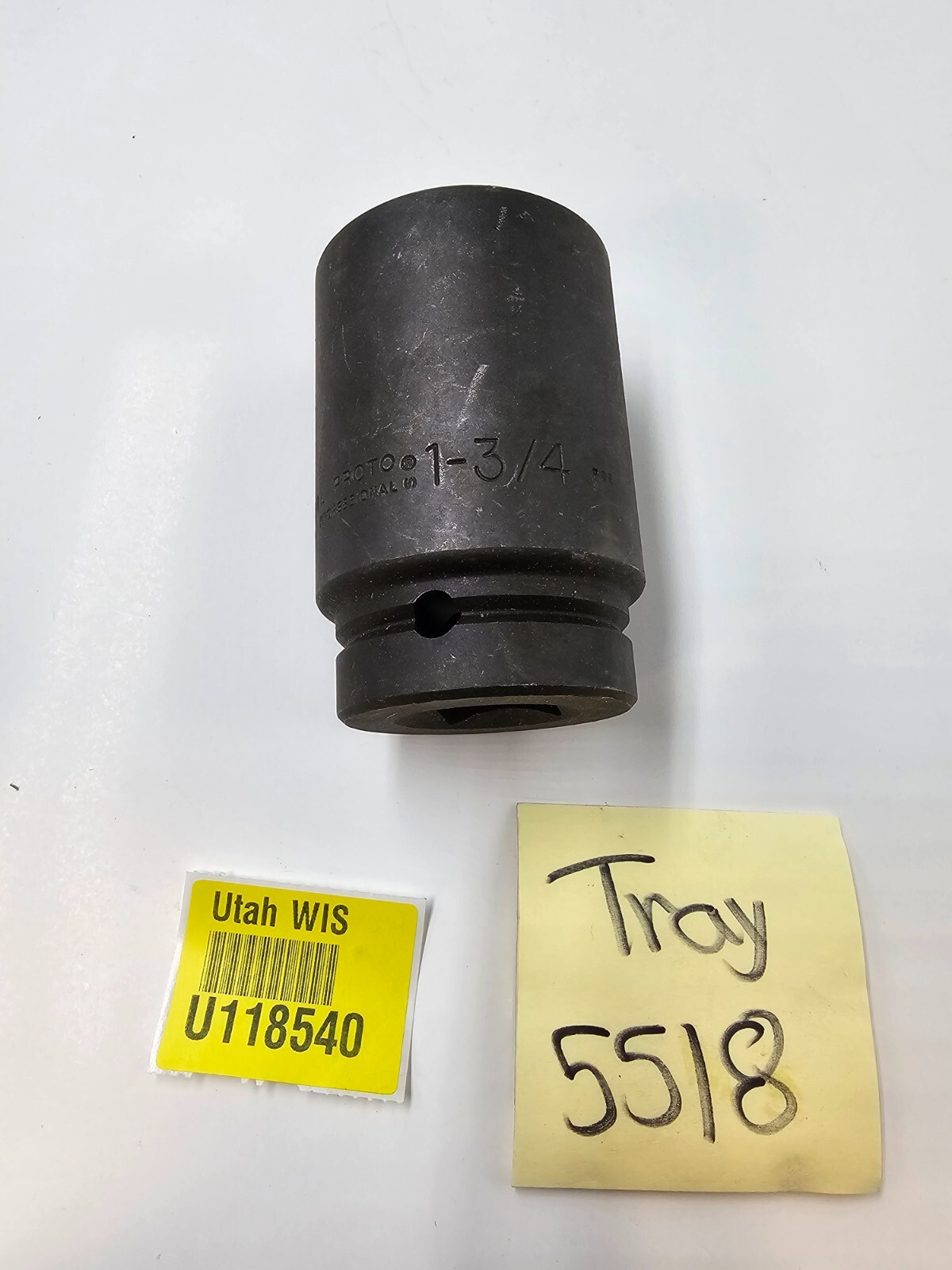PROTO 10023 L Impact Socket 1 3/4 in, 1 in Drive Size 6-Point Black Oxide
