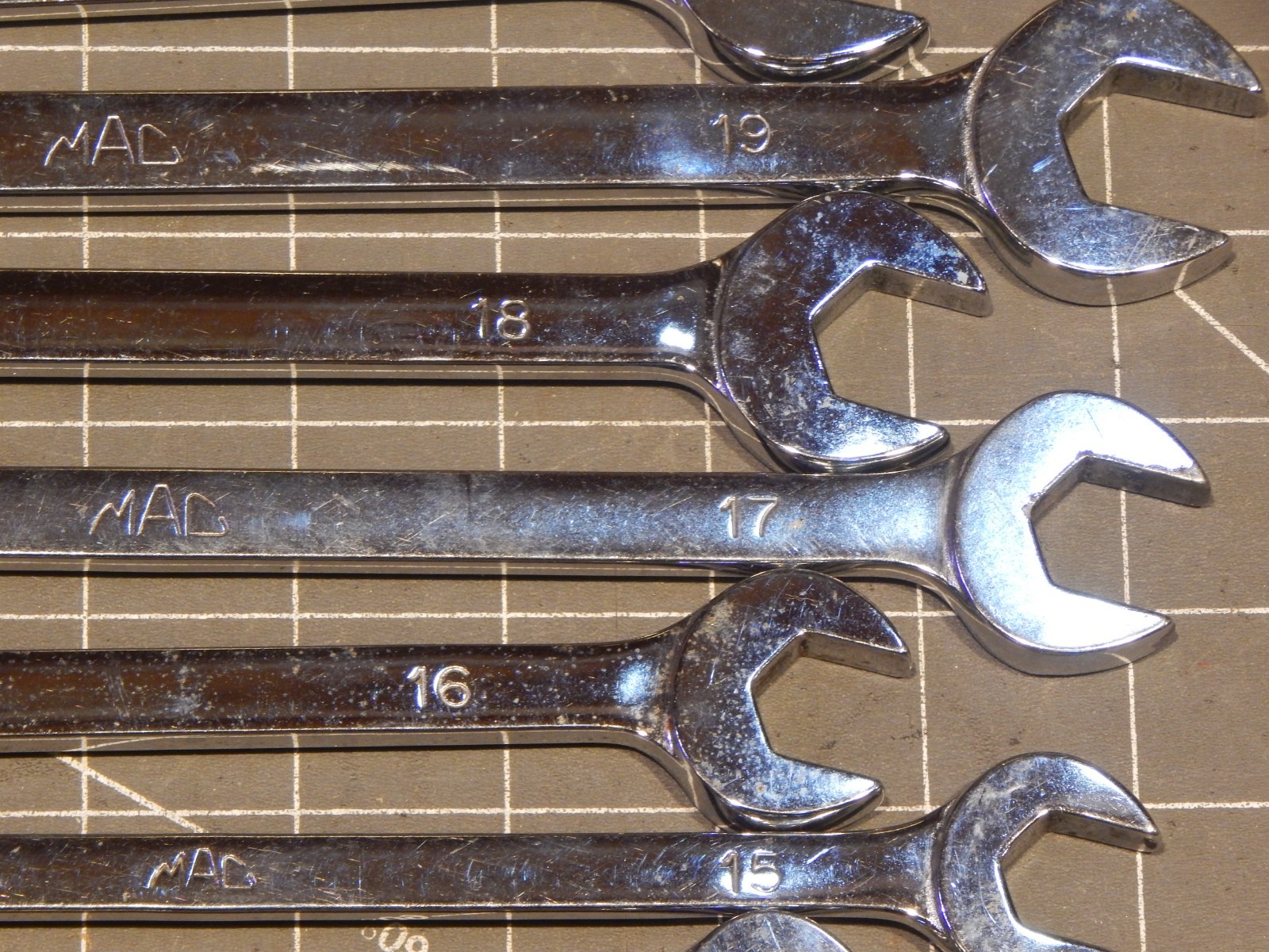 Mac Tools 13Pc Metric Long Combination Wrench Set 10MM 19MM 21MM 22MM 12Pt M CL