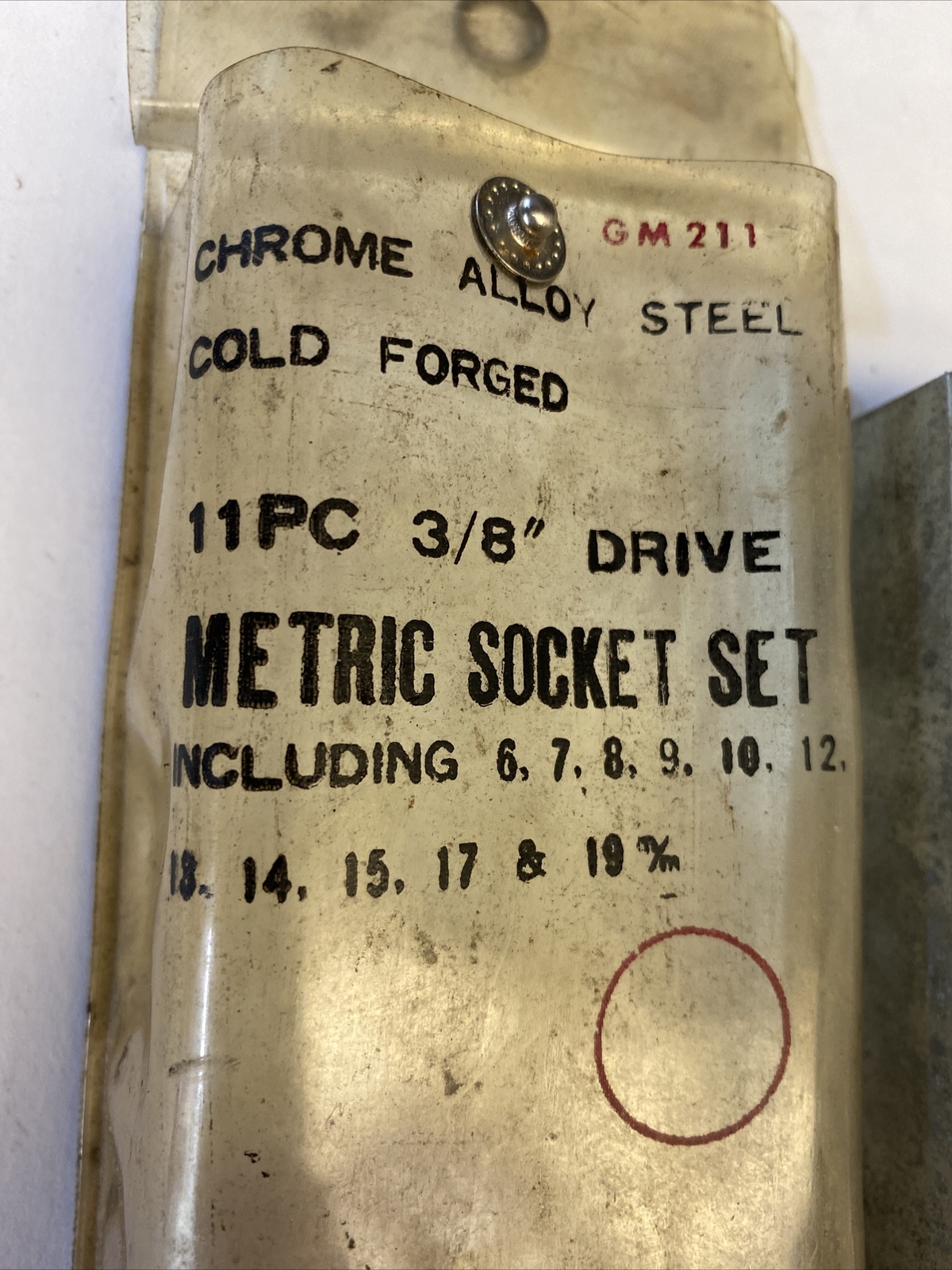 Truecraft Tools CM211 3/8” Drive Metric Socket Set Of 11 Medal Case 12 Point VTG