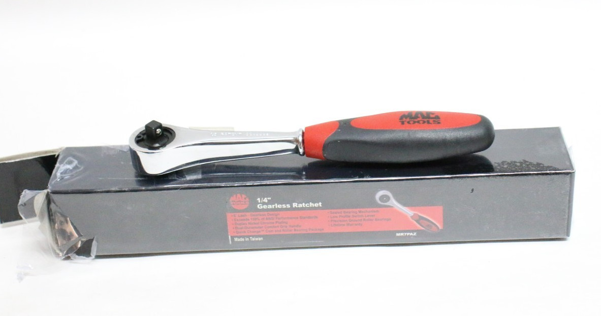 Mac Tools 1/4″ MR7PAZ Mac Tools Fixed Head Gearless Zero Click Ratchet