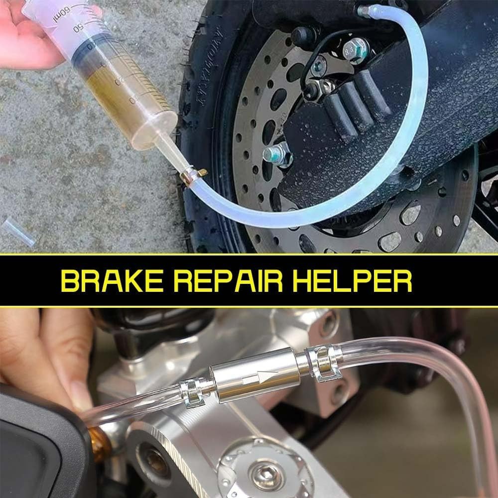 DIY-Friendly Brake Bleeder Kit with Tubing & Adapters for Quick Fluid Changes