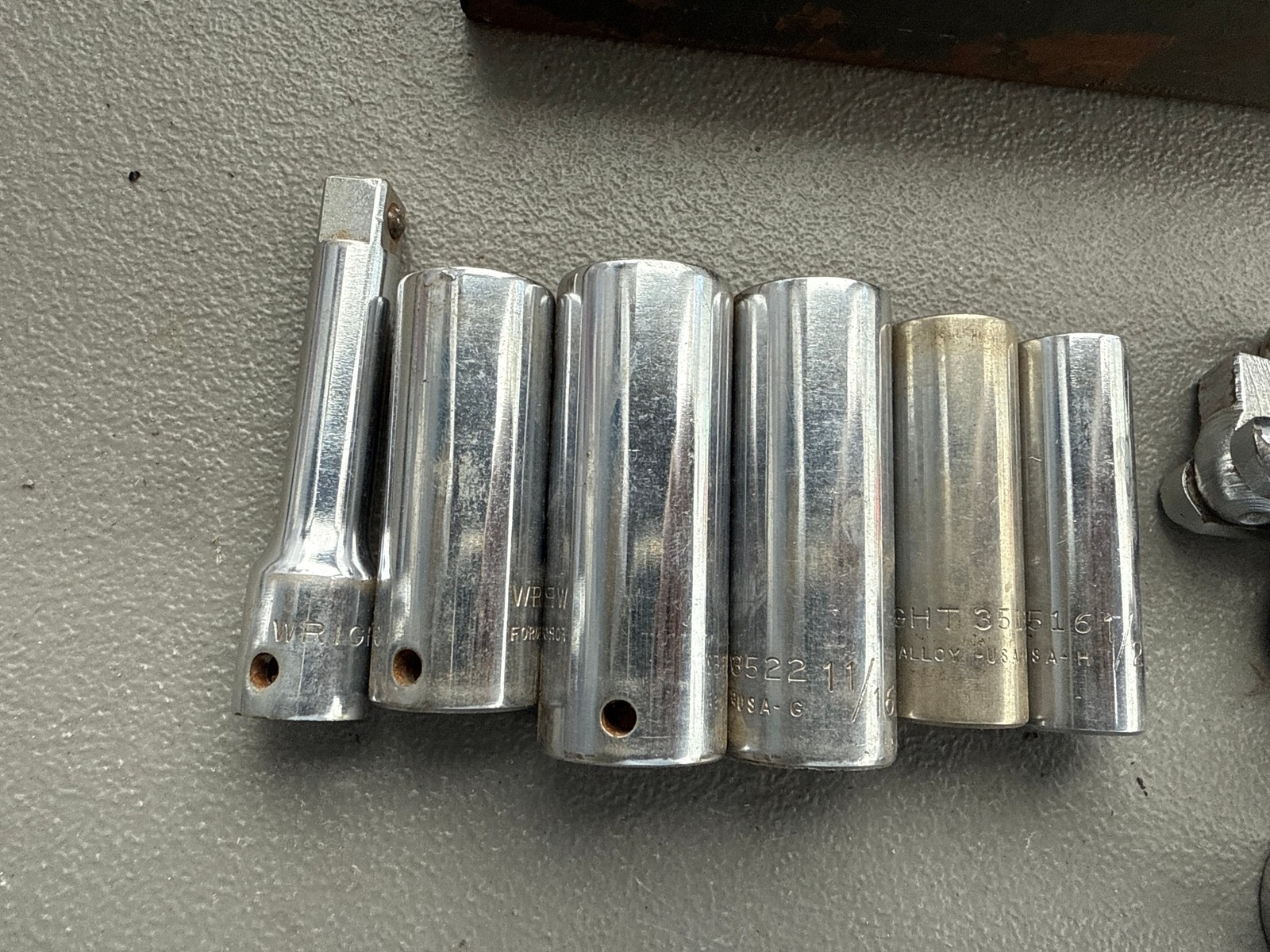 Wright Tool Socket Set with Ratchets and Extensions