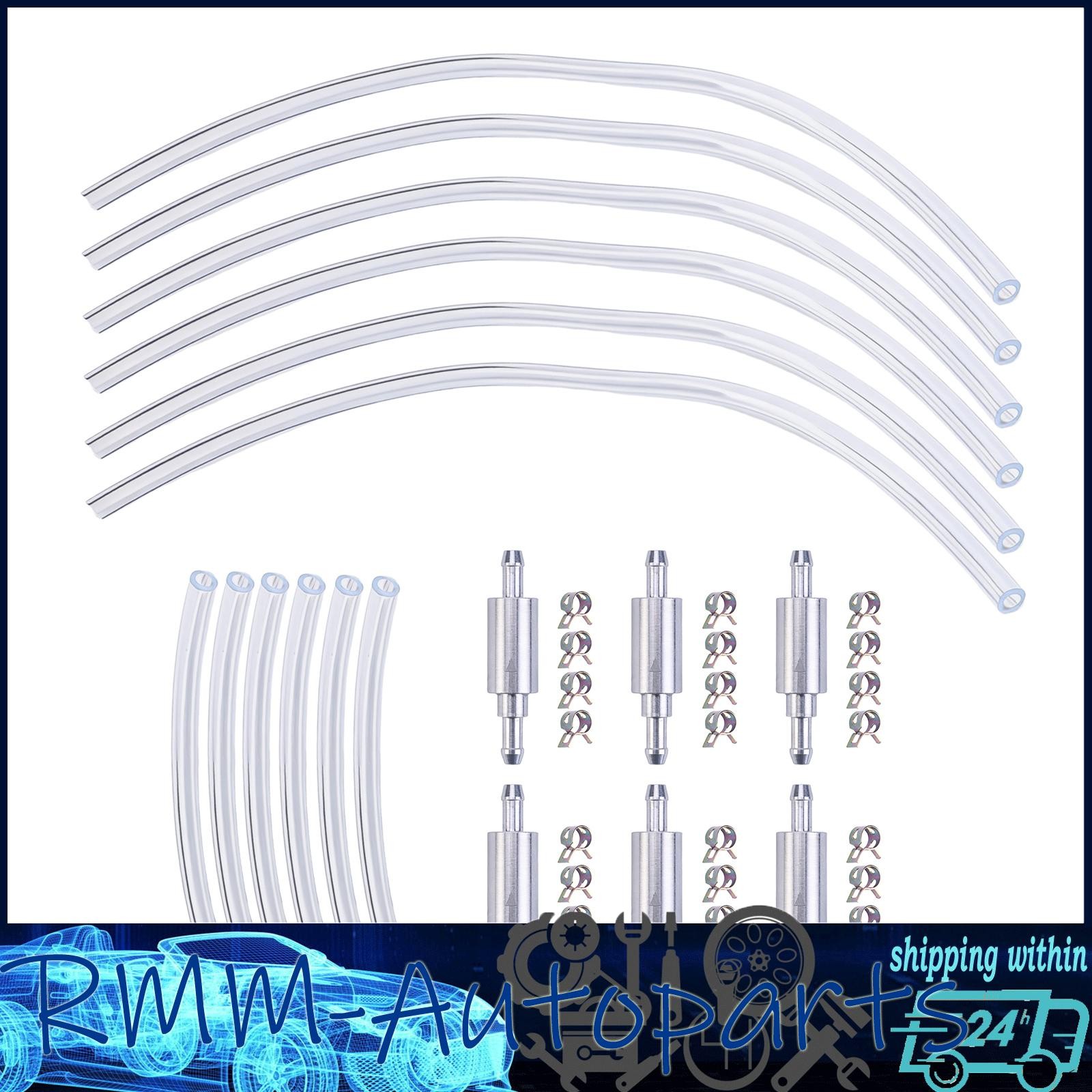 6Pcs Brake Bleeder Hose One Way Check Valve Tube Bleeding Tool Kit