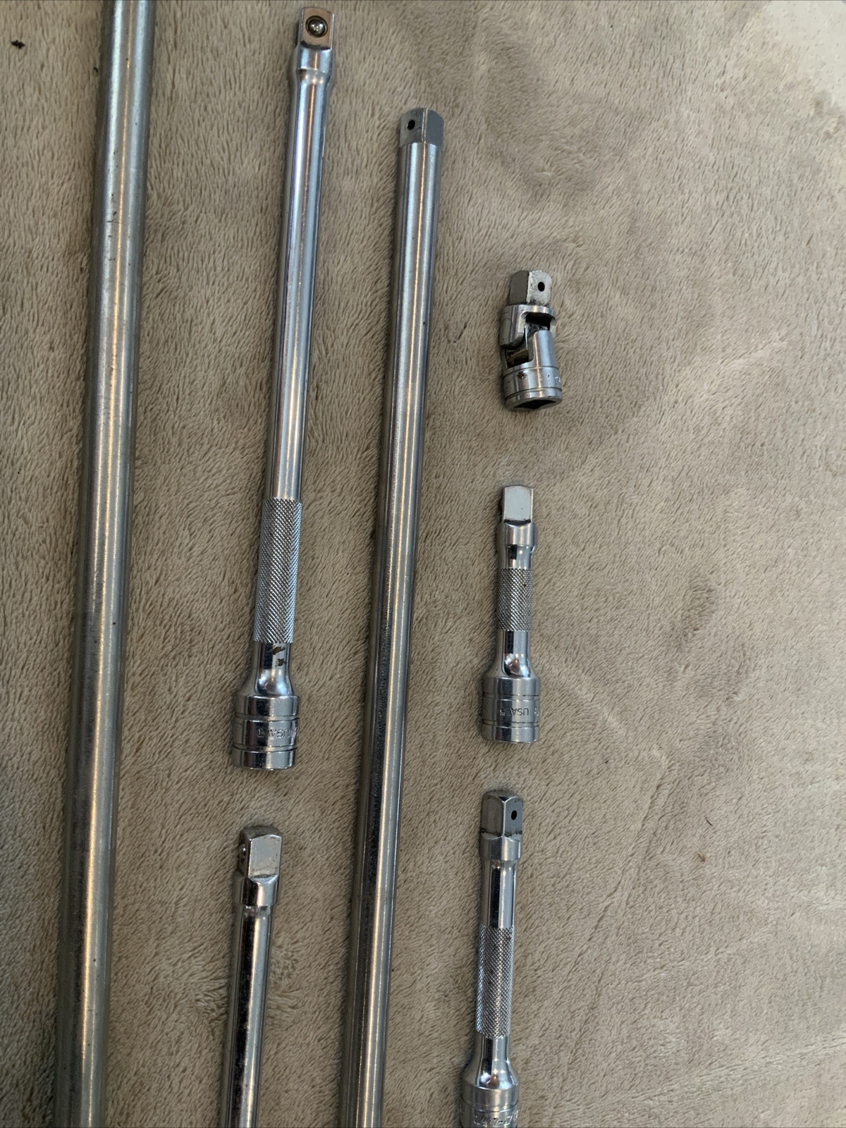 Snap On 3/8 Extension Set, See Pics….different Years I Think, All Snap On….m