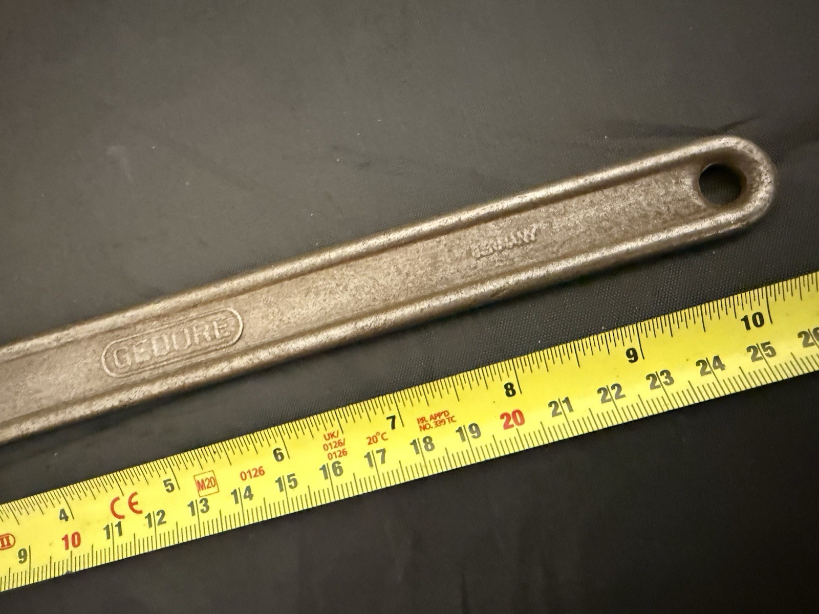 Vintage Gedore DIN 894 Single Ended Spanner/Wrench 11/16w Made In Germany