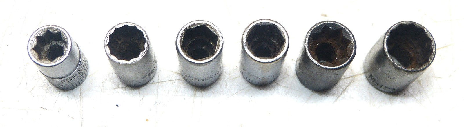 1963 Vintage Snap-On M-4, 9/32” Drive Socket Driver w/ Sockets in Metal Case INV