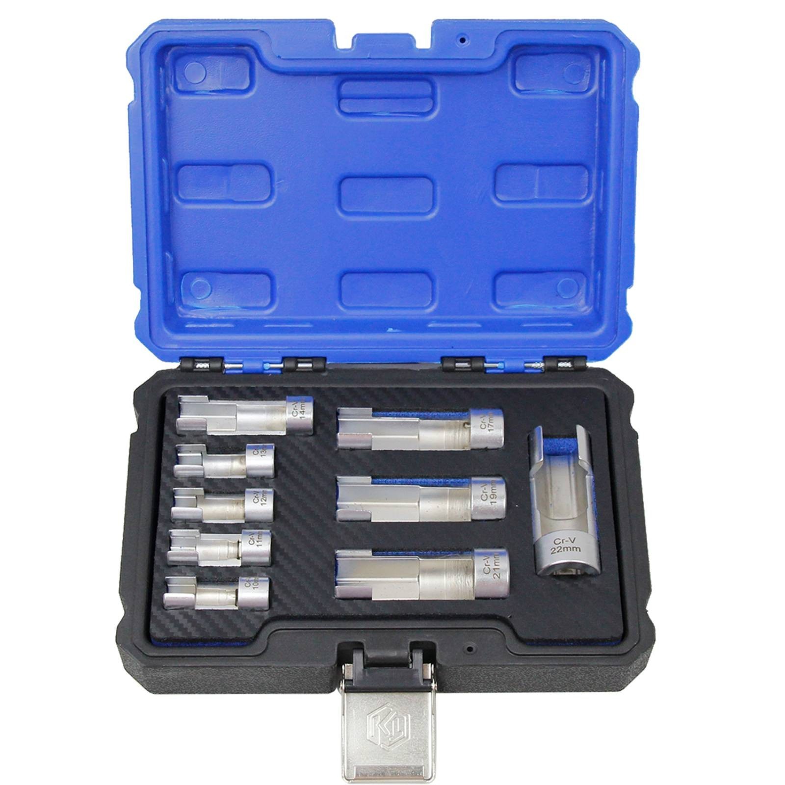 3/8″ 1/2″ Diesel Injector Fuel Line Socket Wrench Set 10-22mm for Thermo Switche